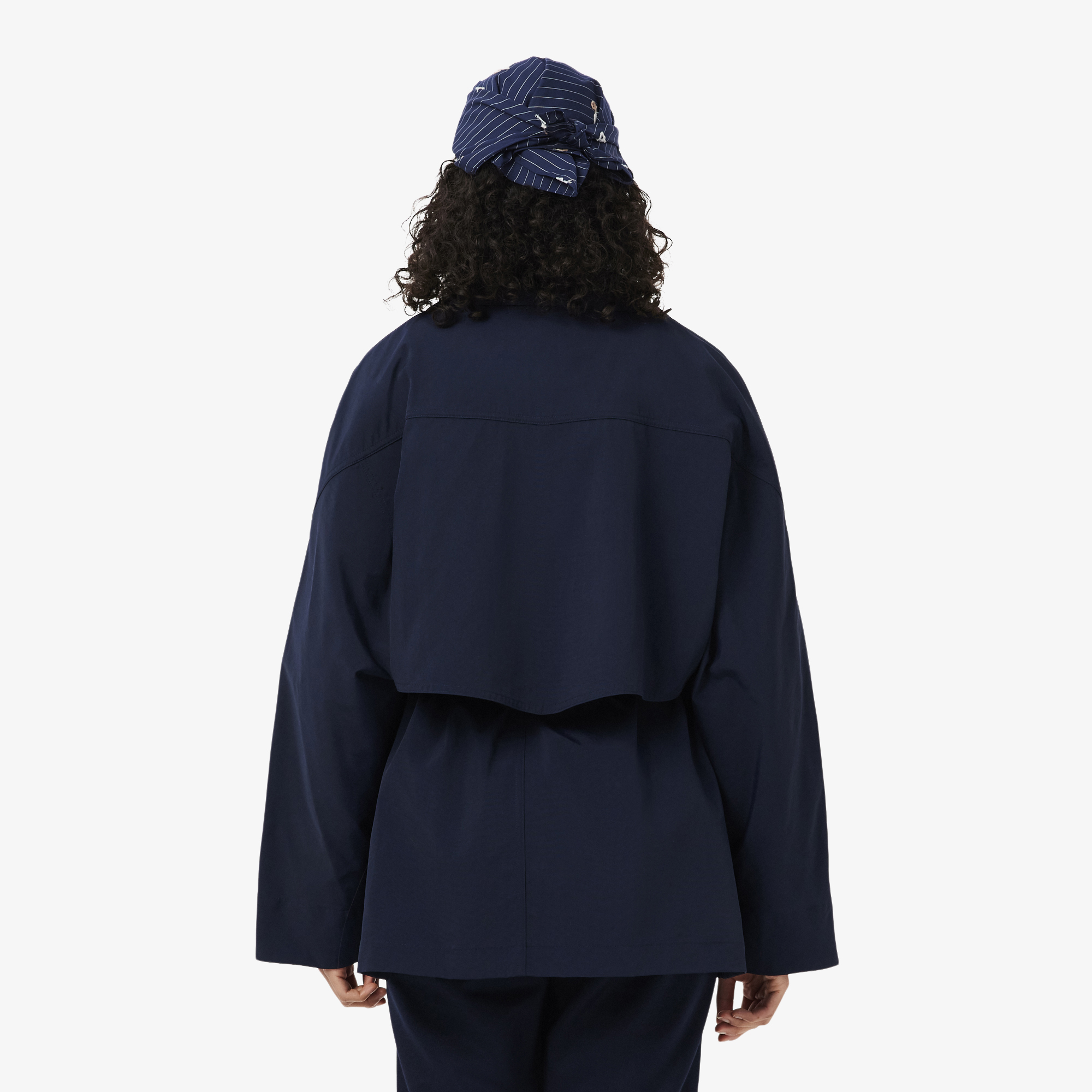Áo Khoác Parka Lacoste Nữ Dáng Oversize Chống Thấm Nước Độ Dài Trung Bình