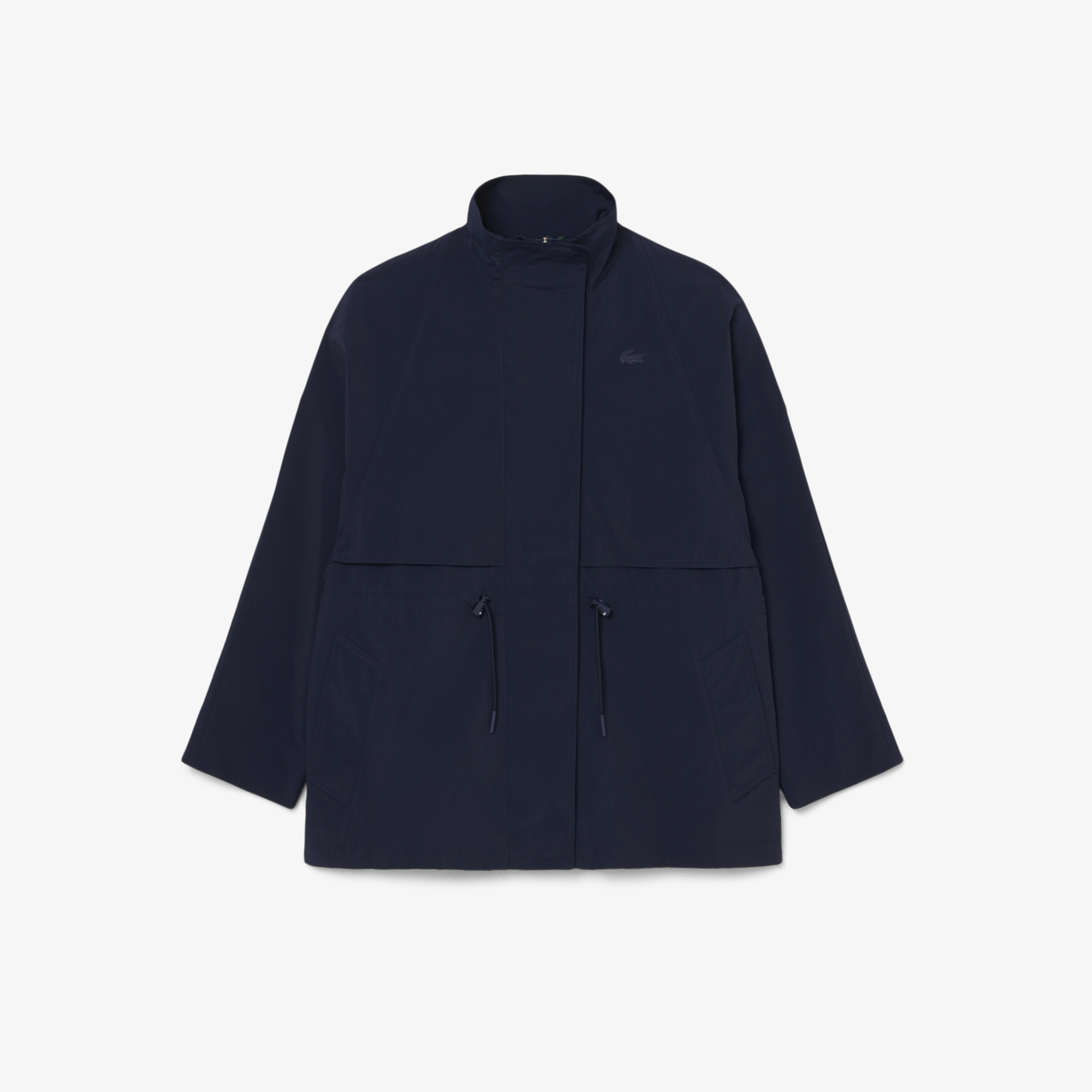 Áo Khoác Parka Lacoste Nữ Dáng Oversize Chống Thấm Nước Độ Dài Trung Bình