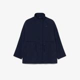 Áo Khoác Parka Lacoste Nữ Dáng Oversize Chống Thấm Nước Độ Dài Trung Bình
