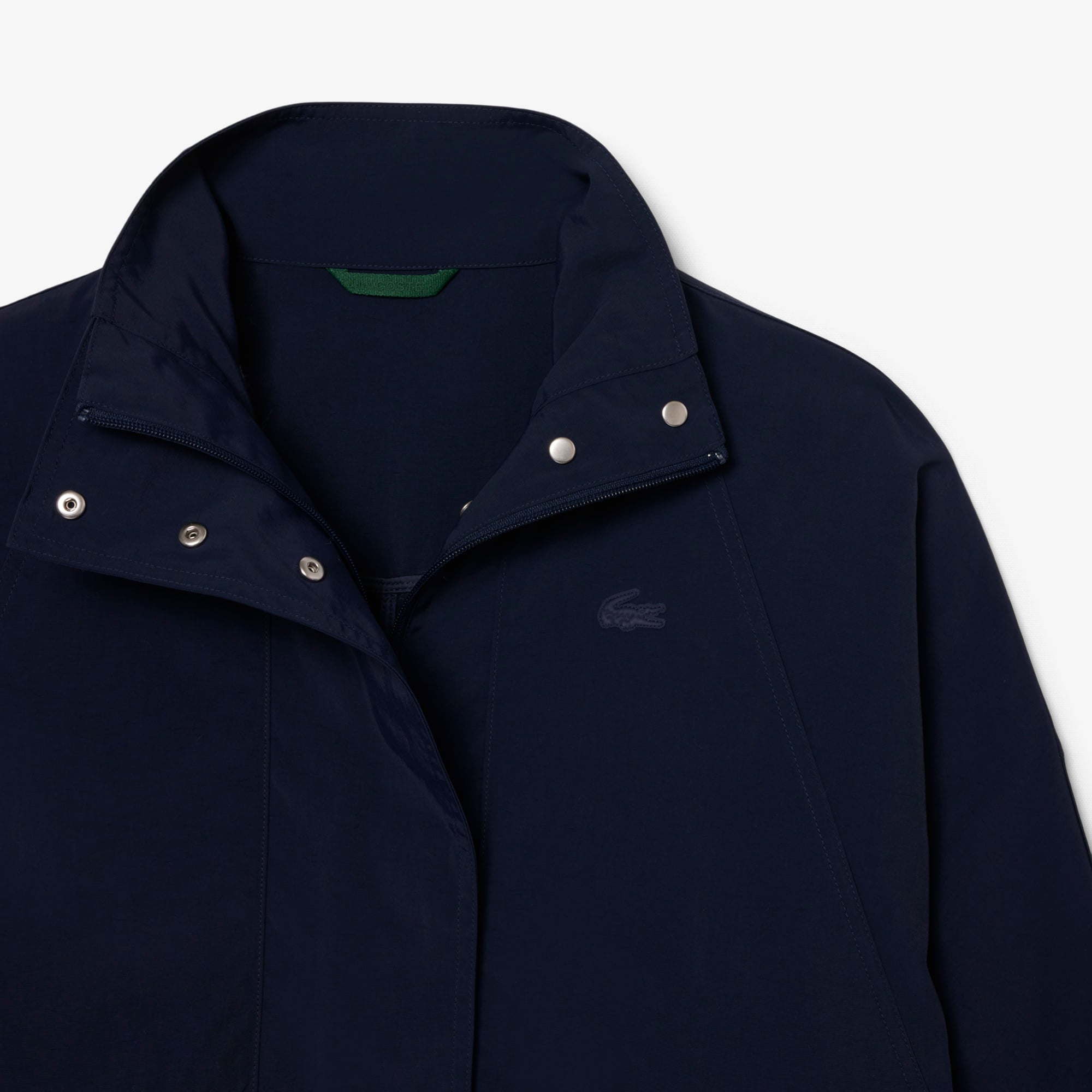Áo Khoác Parka Lacoste Nữ Dáng Oversize Chống Thấm Nước Độ Dài Trung Bình