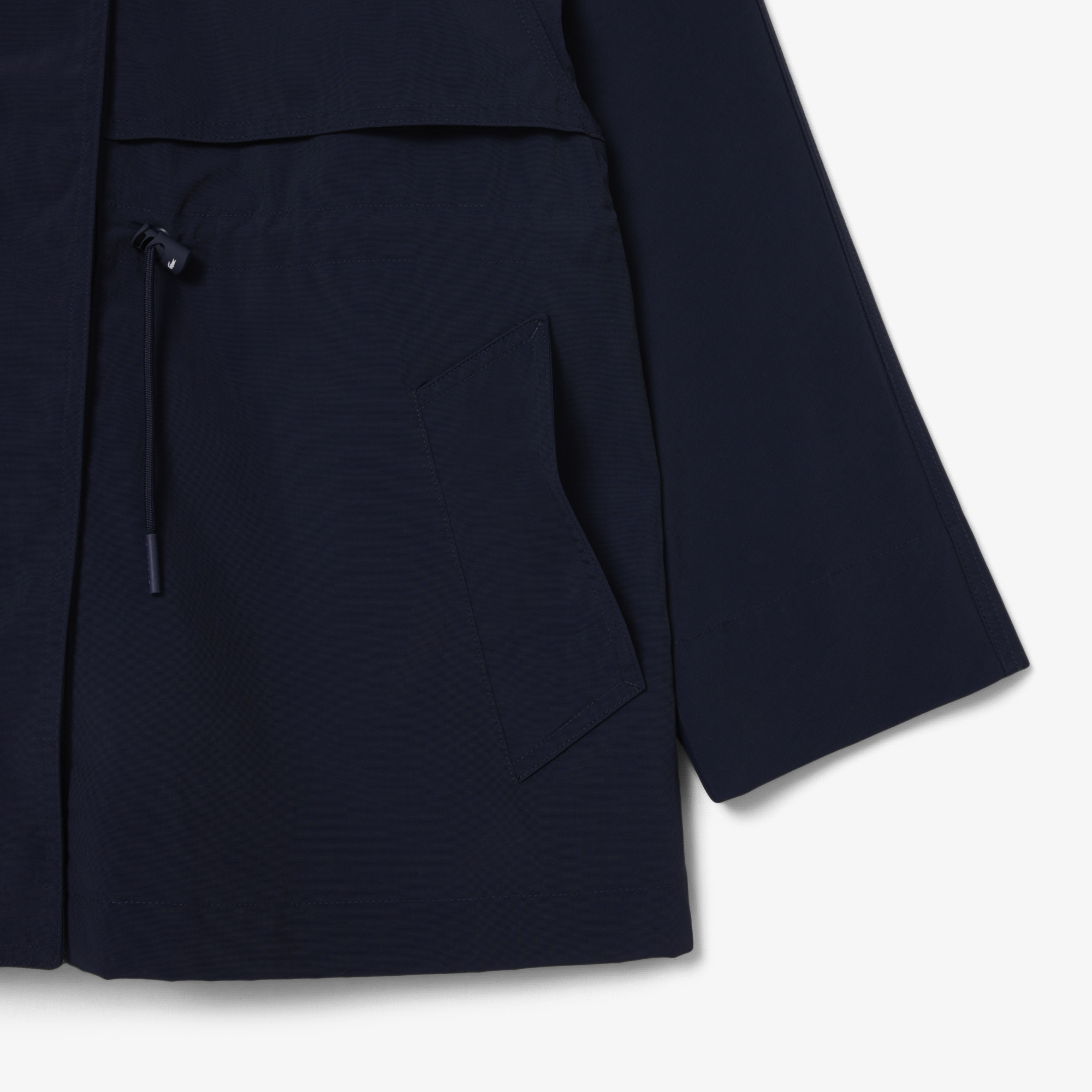 Áo Khoác Parka Lacoste Nữ Dáng Oversize Chống Thấm Nước Độ Dài Trung Bình