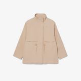 Áo Khoác Parka Lacoste Nữ Dáng Oversize Chống Thấm Nước Độ Dài Trung Bình