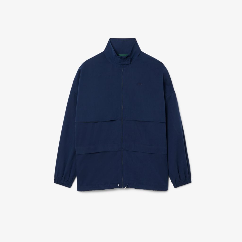 Áo Khoác Thể Thao Lacoste Nữ Dáng Oversize Chất Liệu Pha Linen