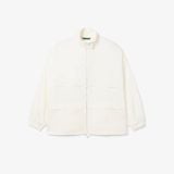 Áo Khoác Thể Thao Lacoste Nữ Dáng Oversize Chất Liệu Pha Linen