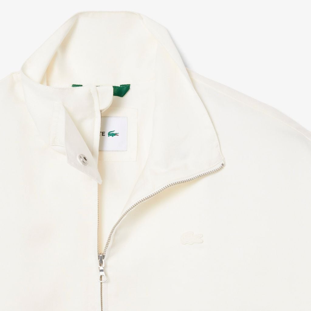 Áo Khoác Thể Thao Lacoste Nữ Dáng Oversize Chất Liệu Pha Linen