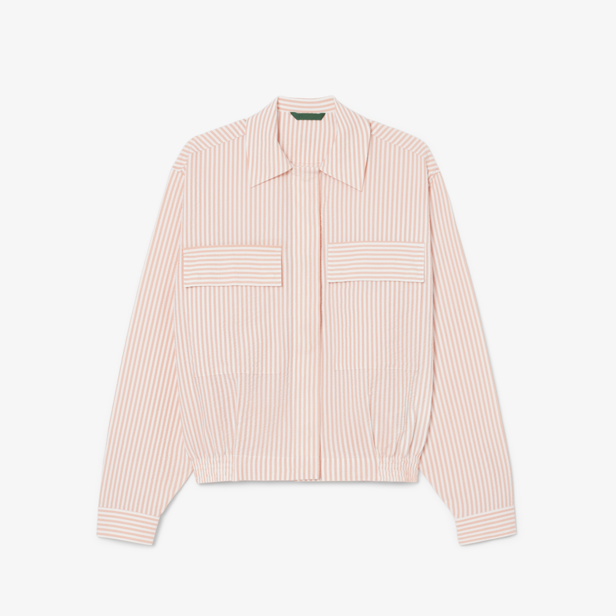 Áo Khoác Lacoste Nữ Chất Liệu Seersucker Kẻ Sọc