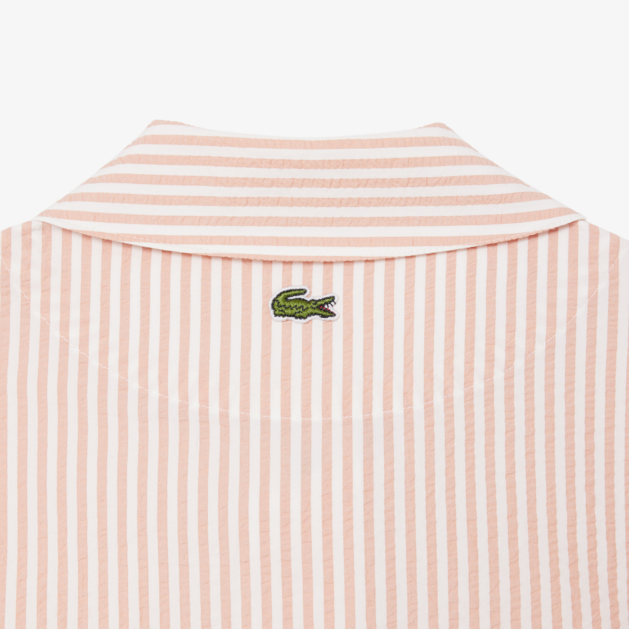 Áo Khoác Lacoste Nữ Chất Liệu Seersucker Kẻ Sọc
