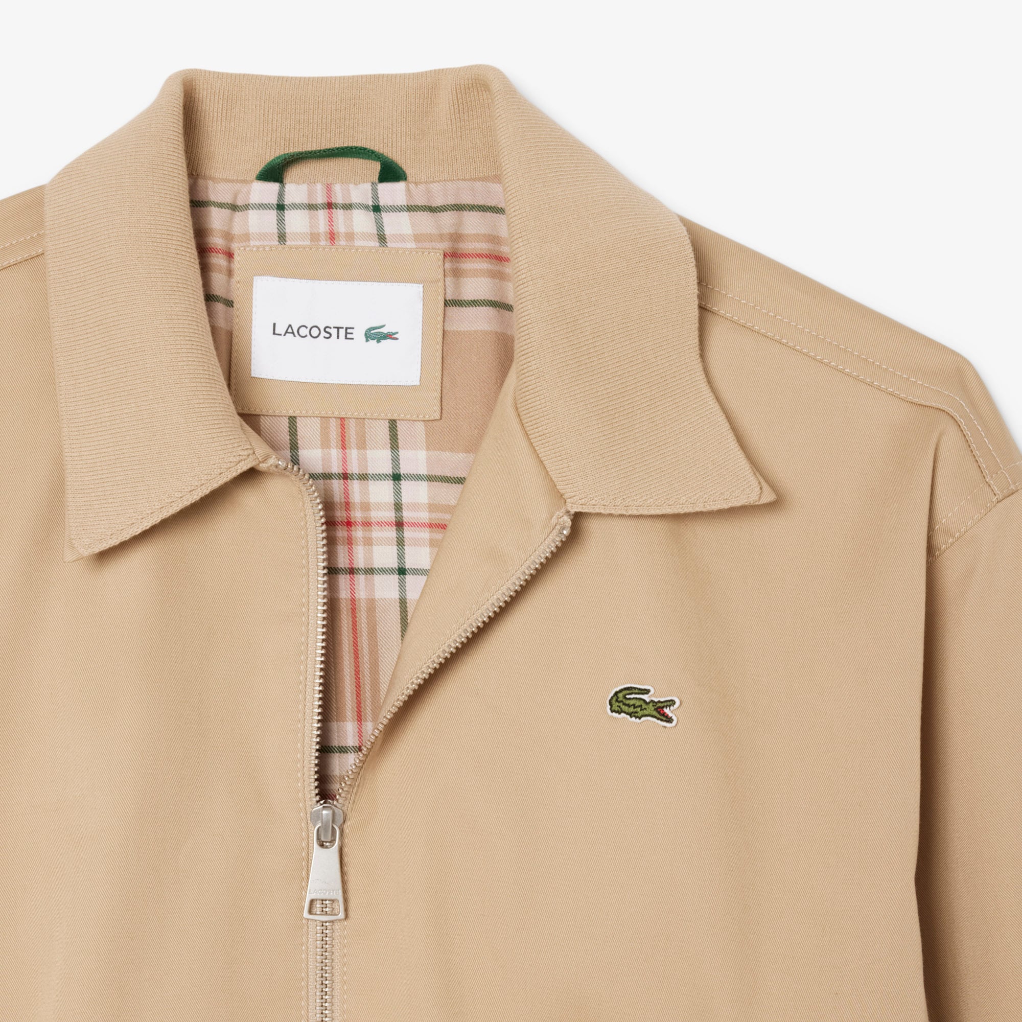 Áo Khoác Lacoste Nữ Gabardine Co Giãn Cổ Đôi