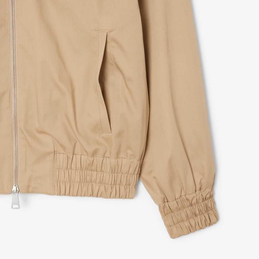 Áo Khoác Lacoste Nữ Gabardine Co Giãn Cổ Đôi