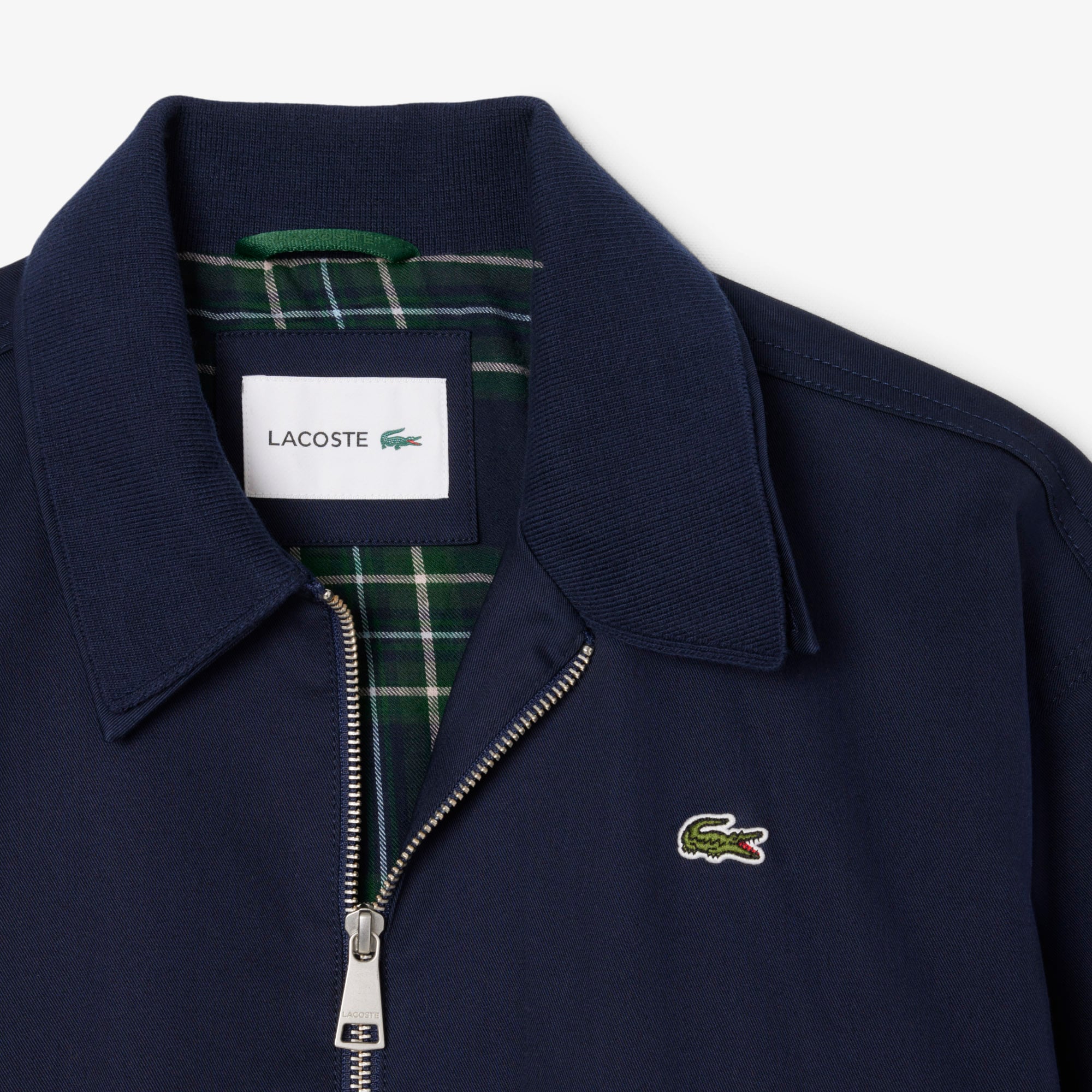 Áo Khoác Lacoste Nữ Gabardine Co Giãn Cổ Đôi