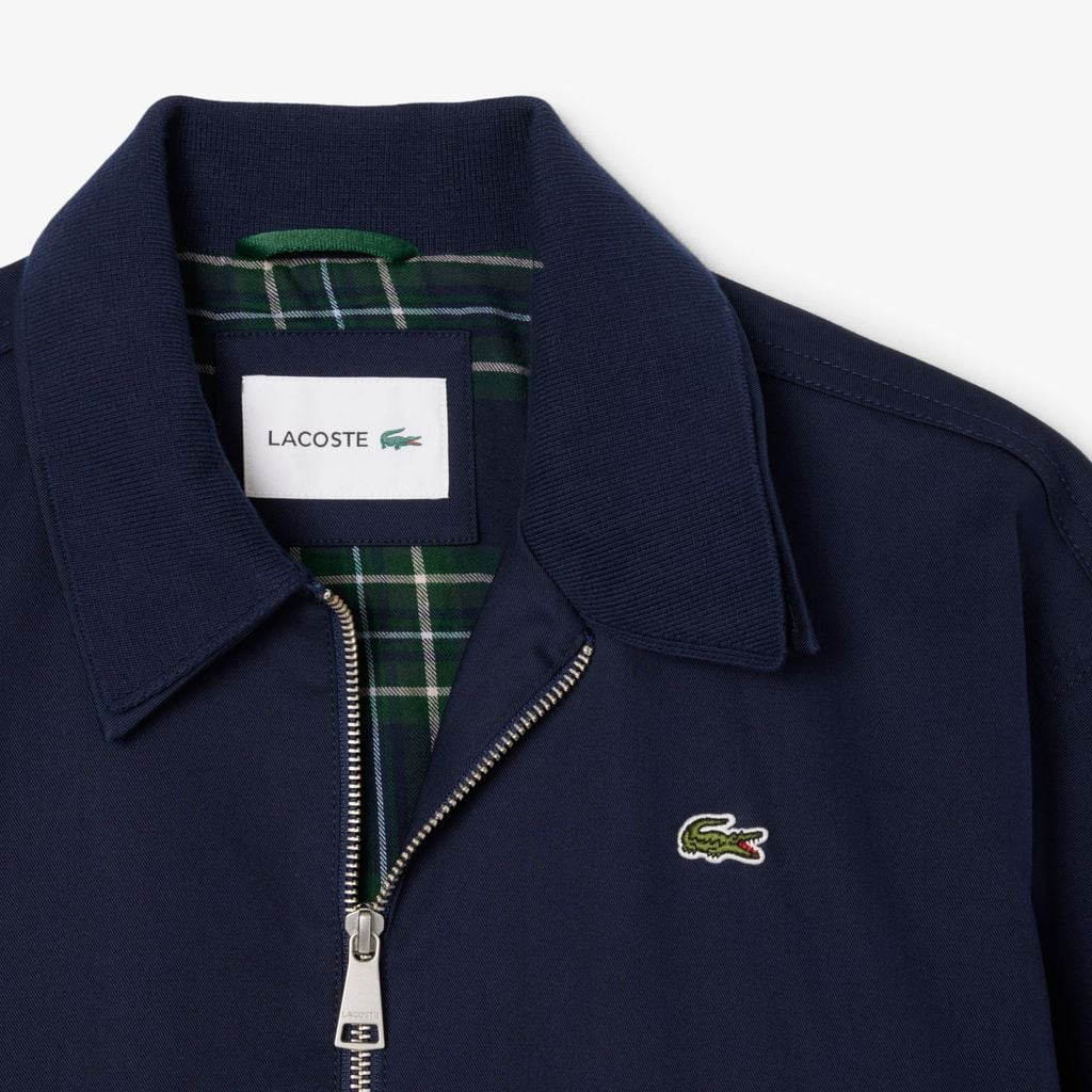 Áo Khoác Lacoste Nữ Gabardine Co Giãn Cổ Đôi