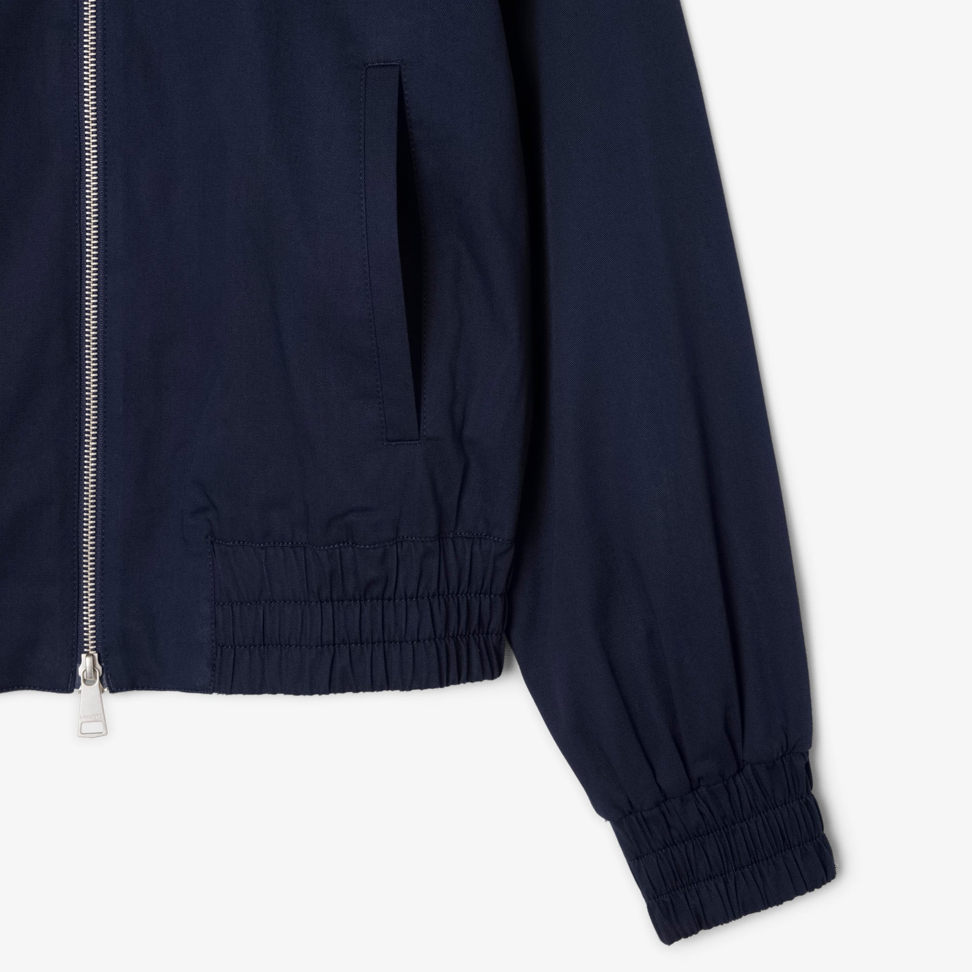 Áo Khoác Lacoste Nữ Gabardine Co Giãn Cổ Đôi