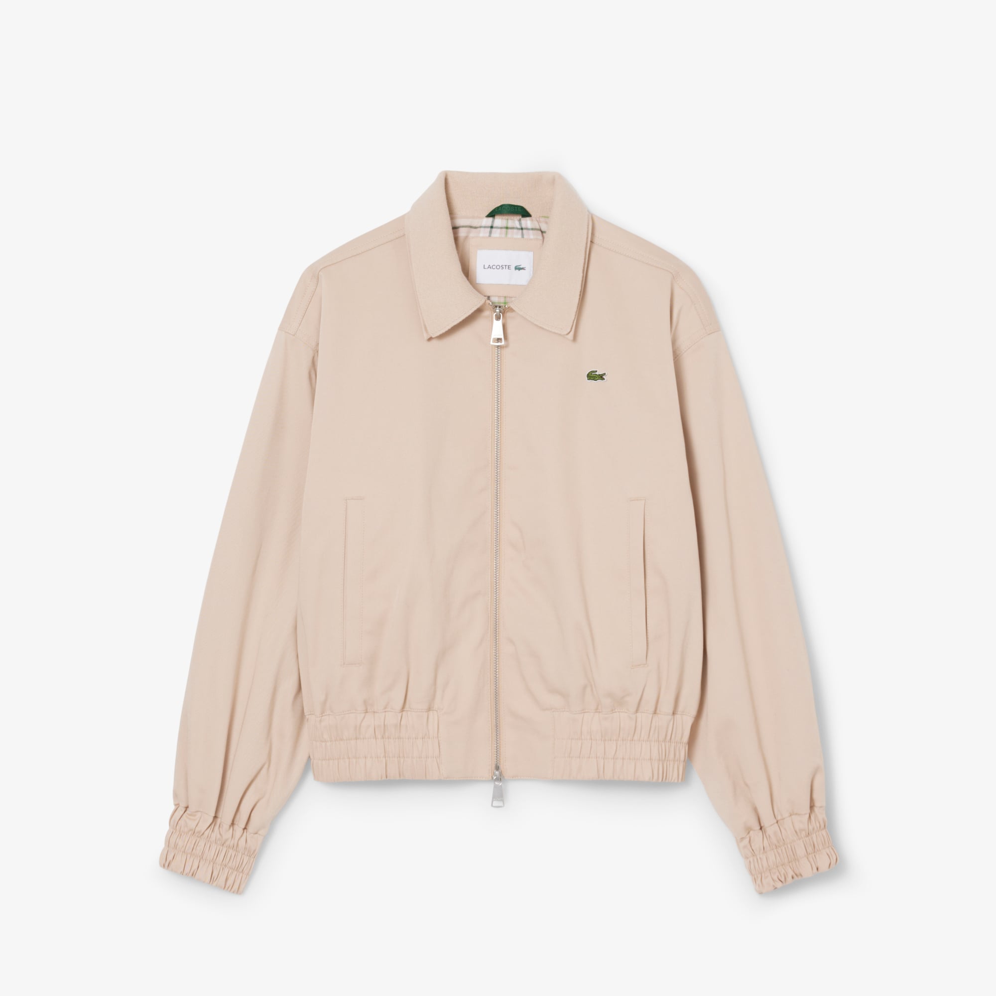 Áo Khoác Lacoste Nữ Gabardine Co Giãn Cổ Đôi