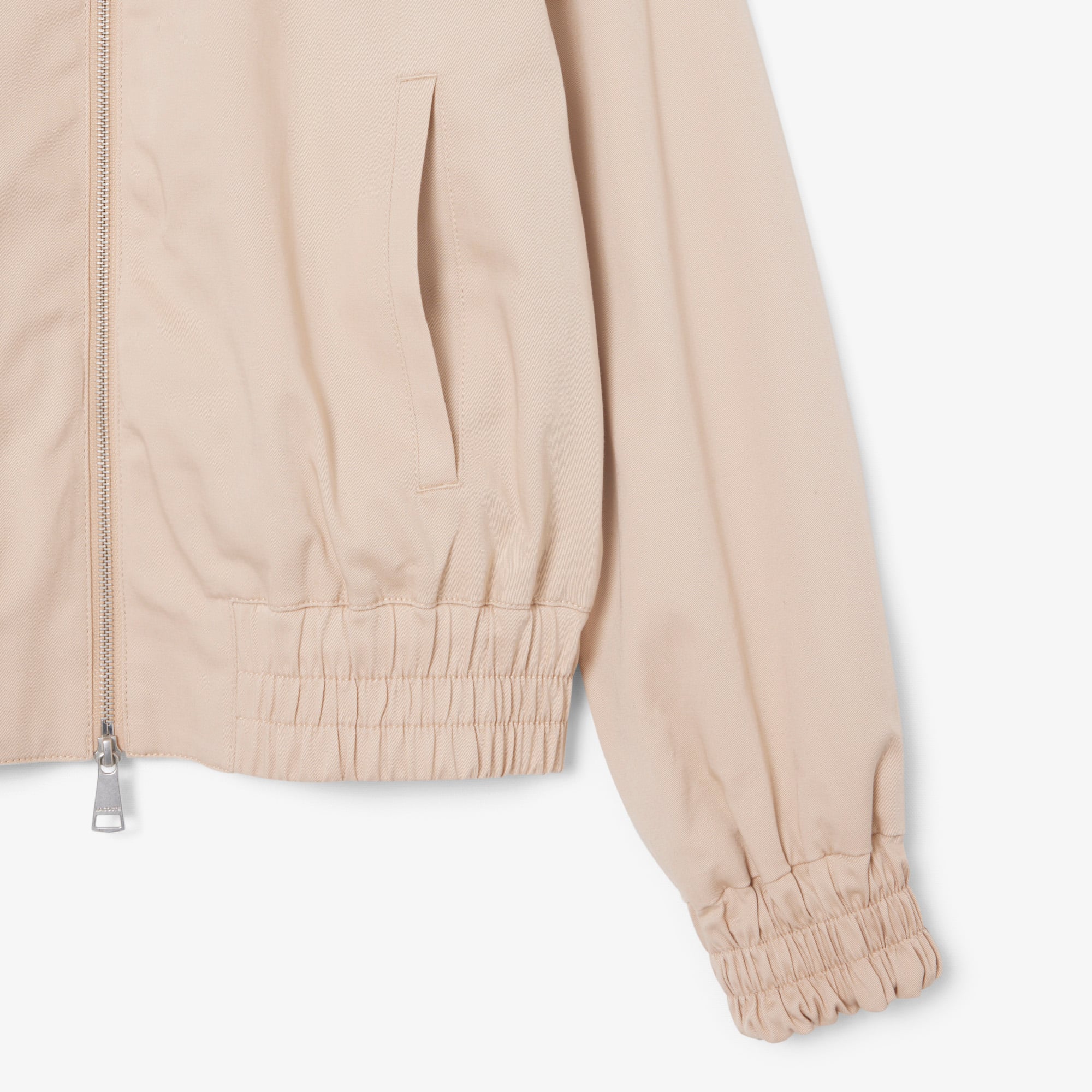 Áo Khoác Lacoste Nữ Gabardine Co Giãn Cổ Đôi