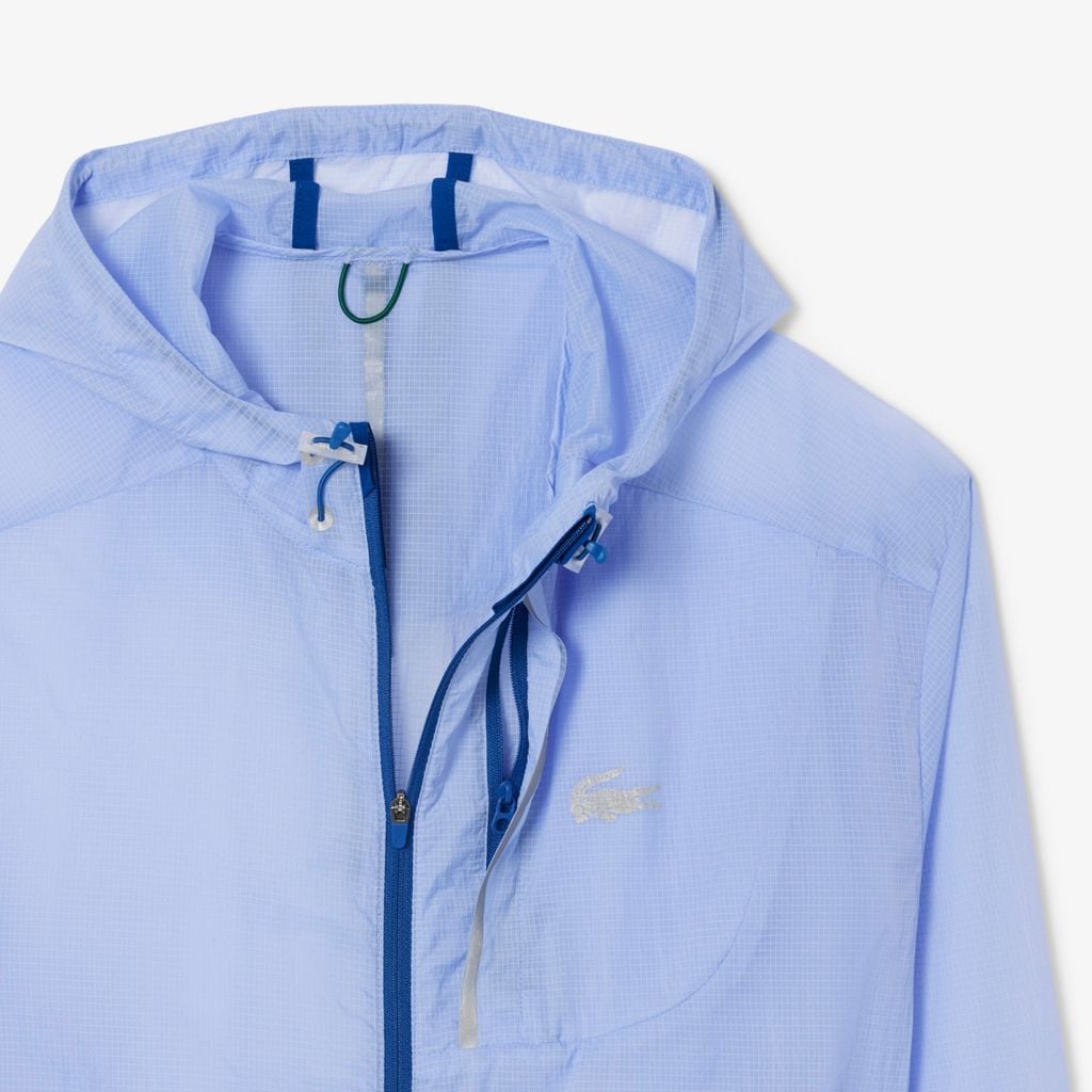 Áo Khoác Lacoste Nữ Có Mũ Chống Thấm Nước