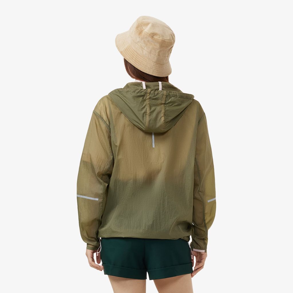 Áo Khoác Lacoste Nữ Có Mũ Chống Thấm Nước