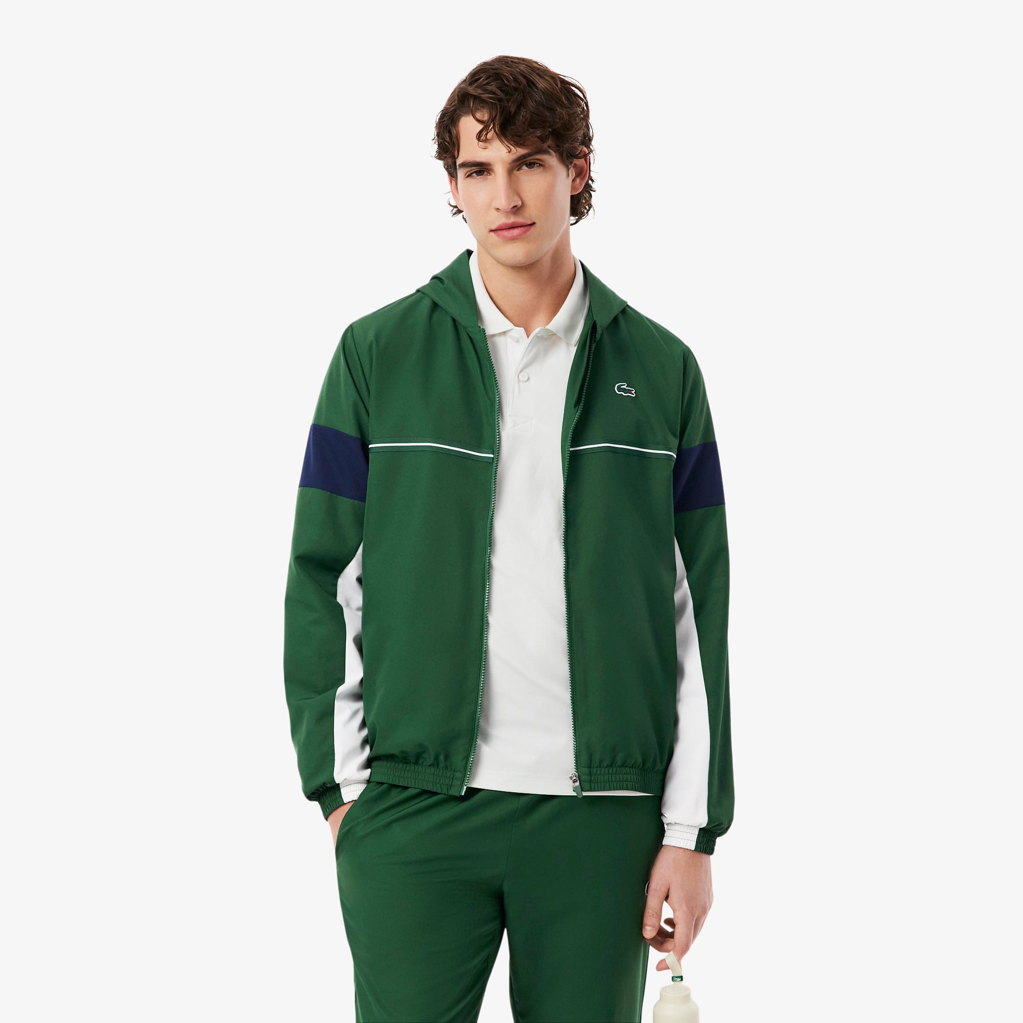 Áo Khoác Thể Thao Lacoste Nam Dáng Suông Có Họa Tiết Color-Block