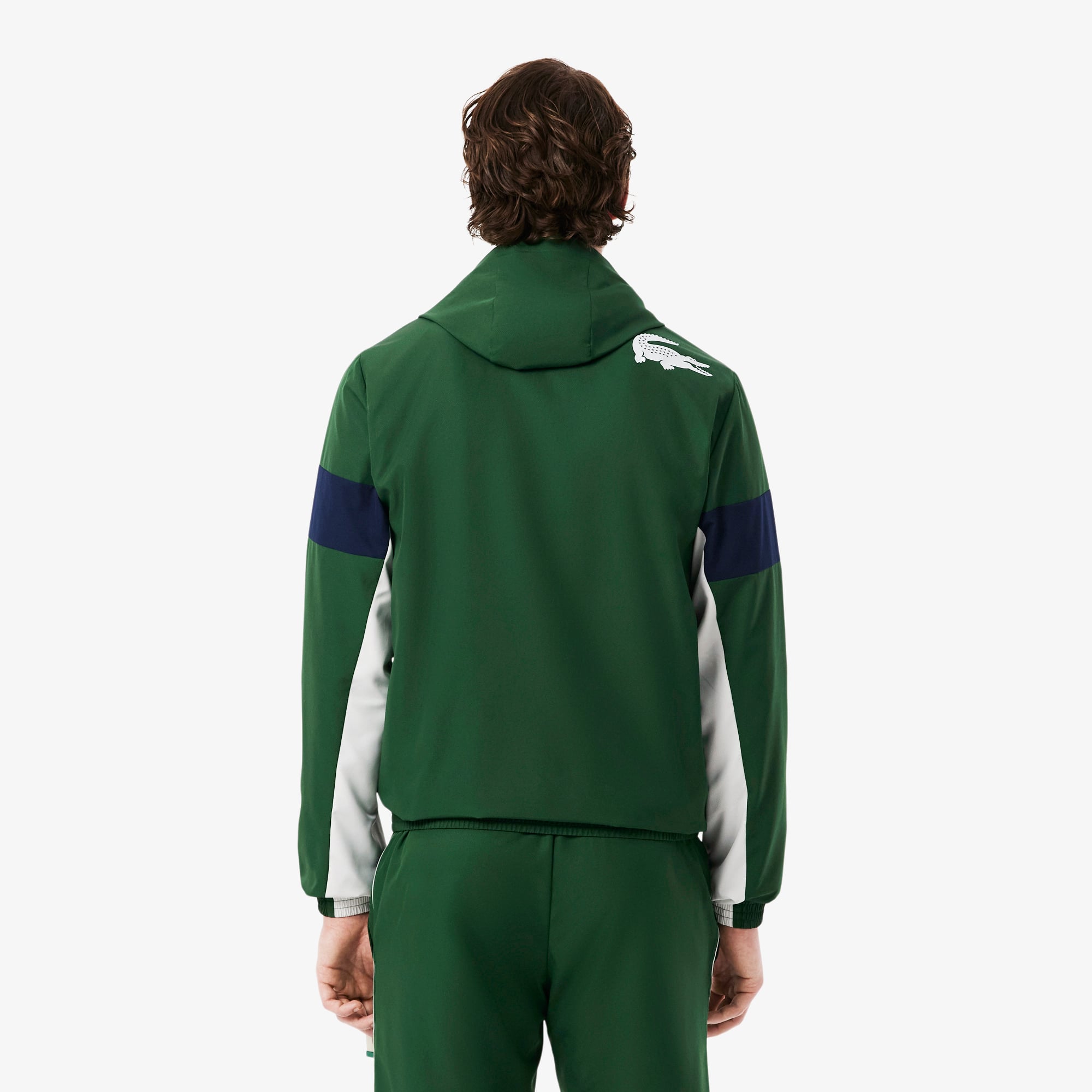 Áo Khoác Thể Thao Lacoste Nam Dáng Suông Có Họa Tiết Color-Block