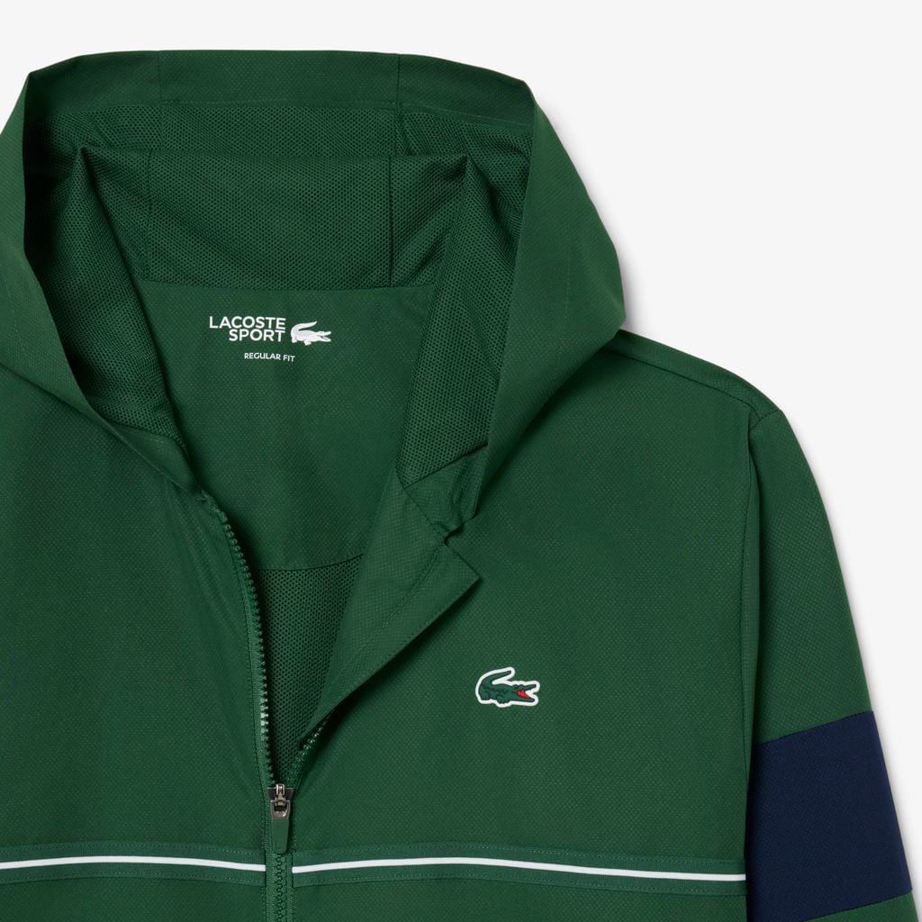 Áo Khoác Thể Thao Lacoste Nam Dáng Suông Có Họa Tiết Color-Block