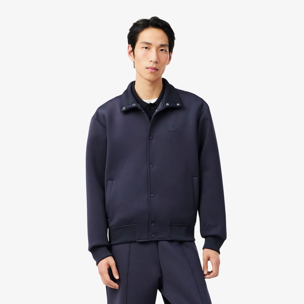 Áo Khoác Lacoste Nam Cổ Cao Chữ Ký Thêu