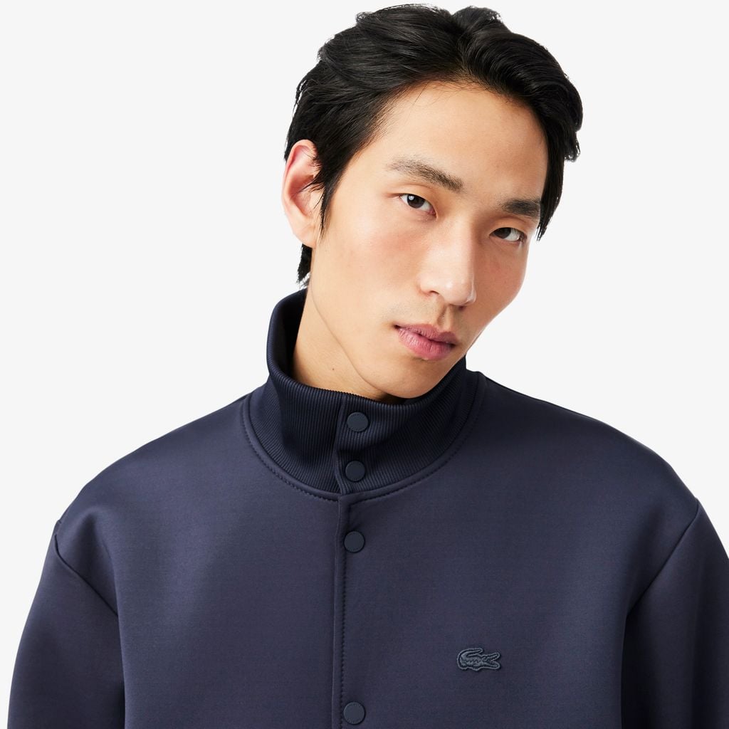 Áo Khoác Lacoste Nam Cổ Cao Chữ Ký Thêu