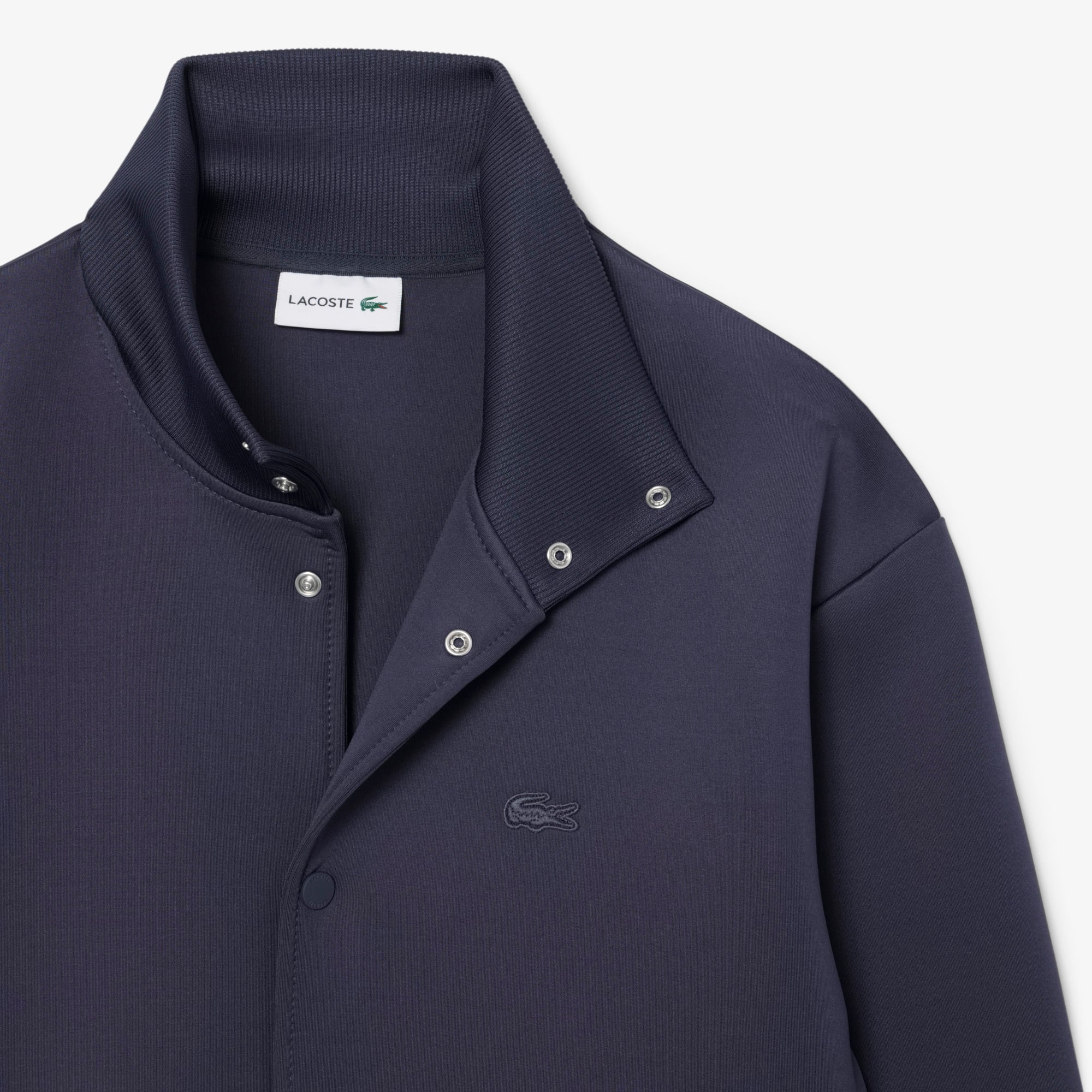 Áo Khoác Lacoste Nam Cổ Cao Chữ Ký Thêu