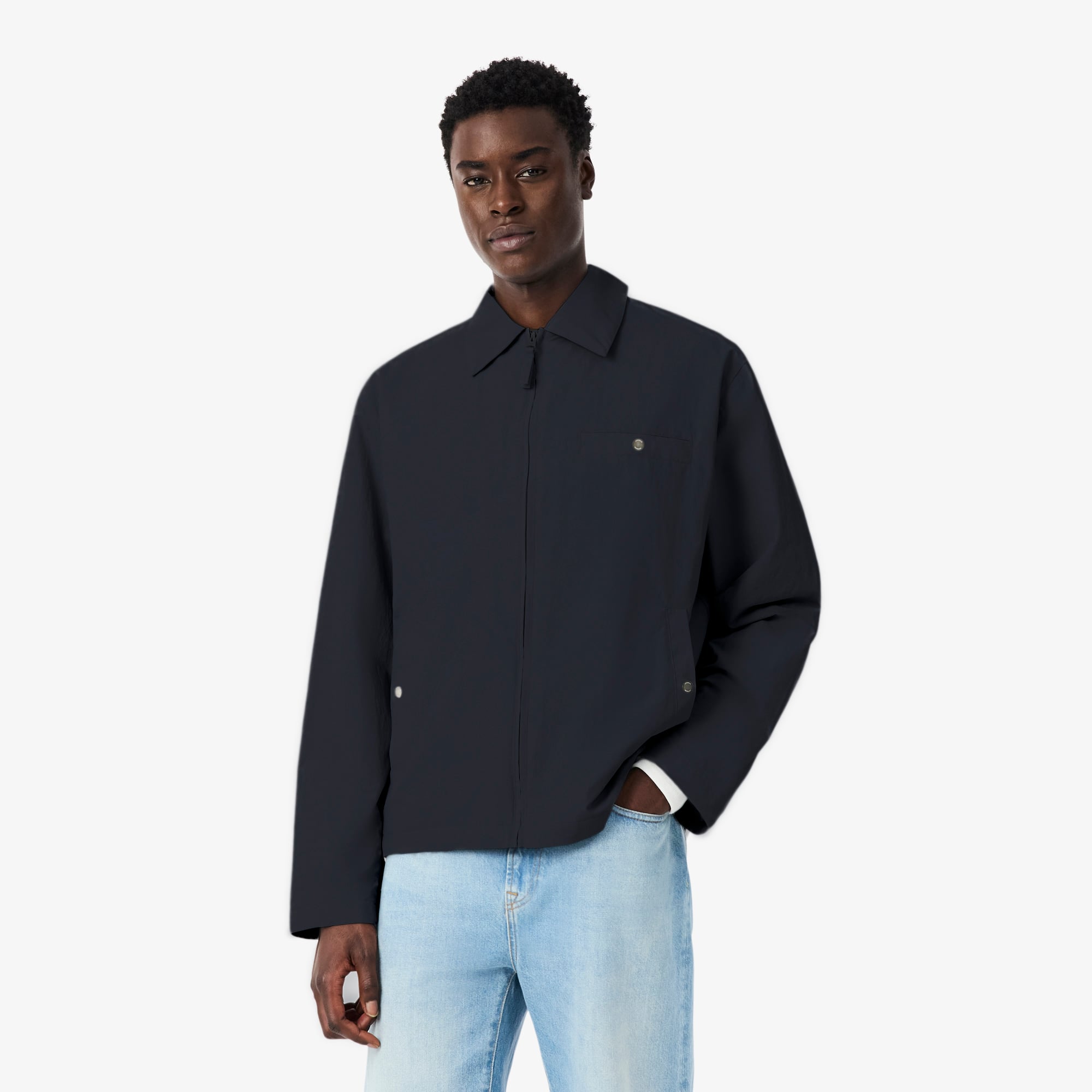 Áo Khoác Lacoste Nam Dáng Oversize Chất Liệu Taffeta Dập Nổi Chống Thấm Nước