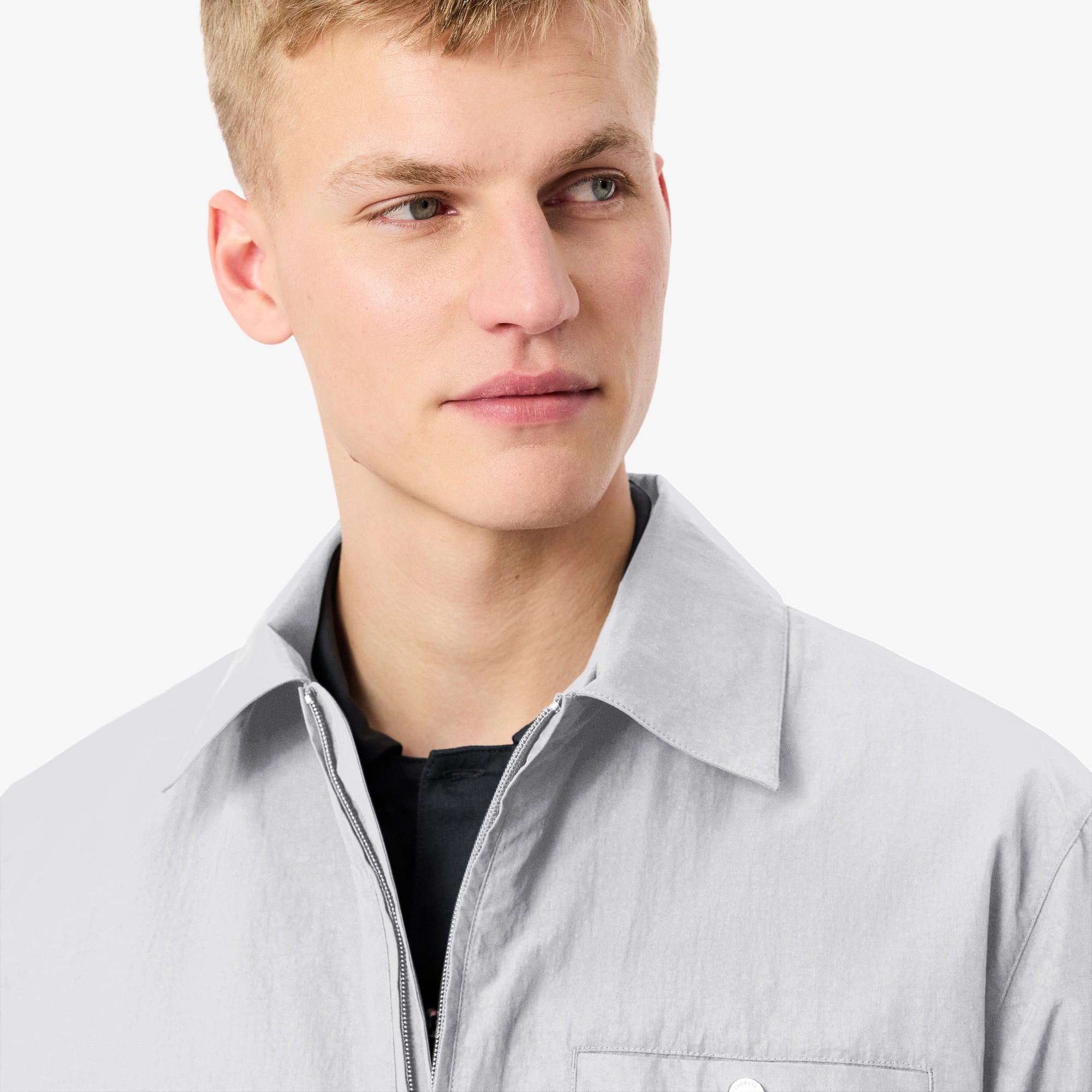 Áo Khoác Lacoste Nam Dáng Oversize Chất Liệu Taffeta Dập Nổi Chống Thấm Nước