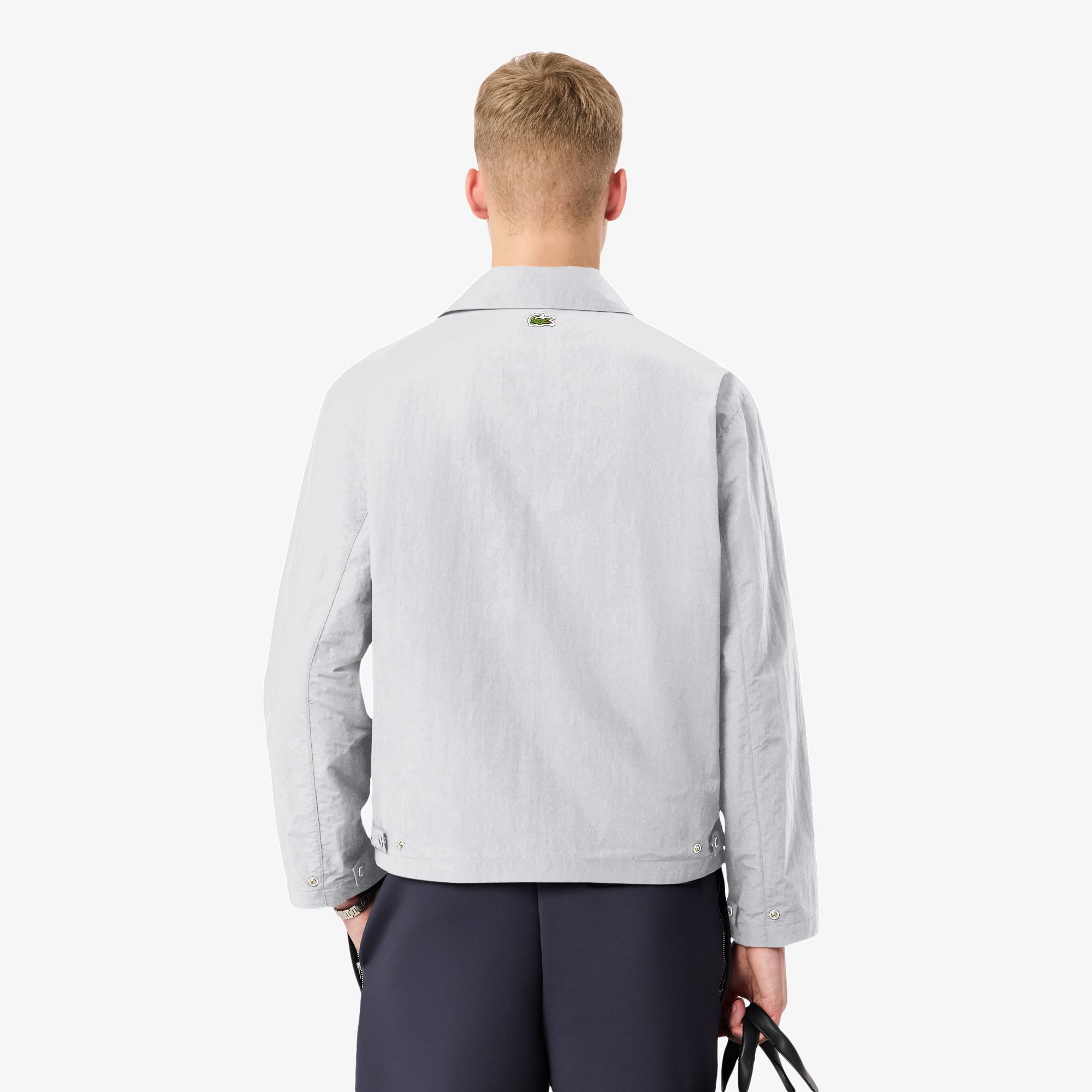 Áo Khoác Lacoste Nam Dáng Oversize Chất Liệu Taffeta Dập Nổi Chống Thấm Nước