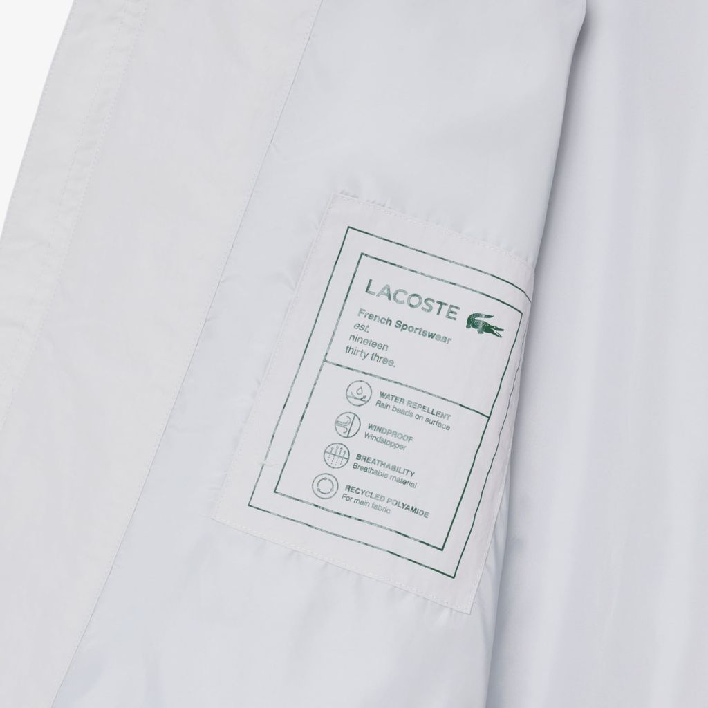 Áo Khoác Lacoste Nam Dáng Oversize Chất Liệu Taffeta Dập Nổi Chống Thấm Nước