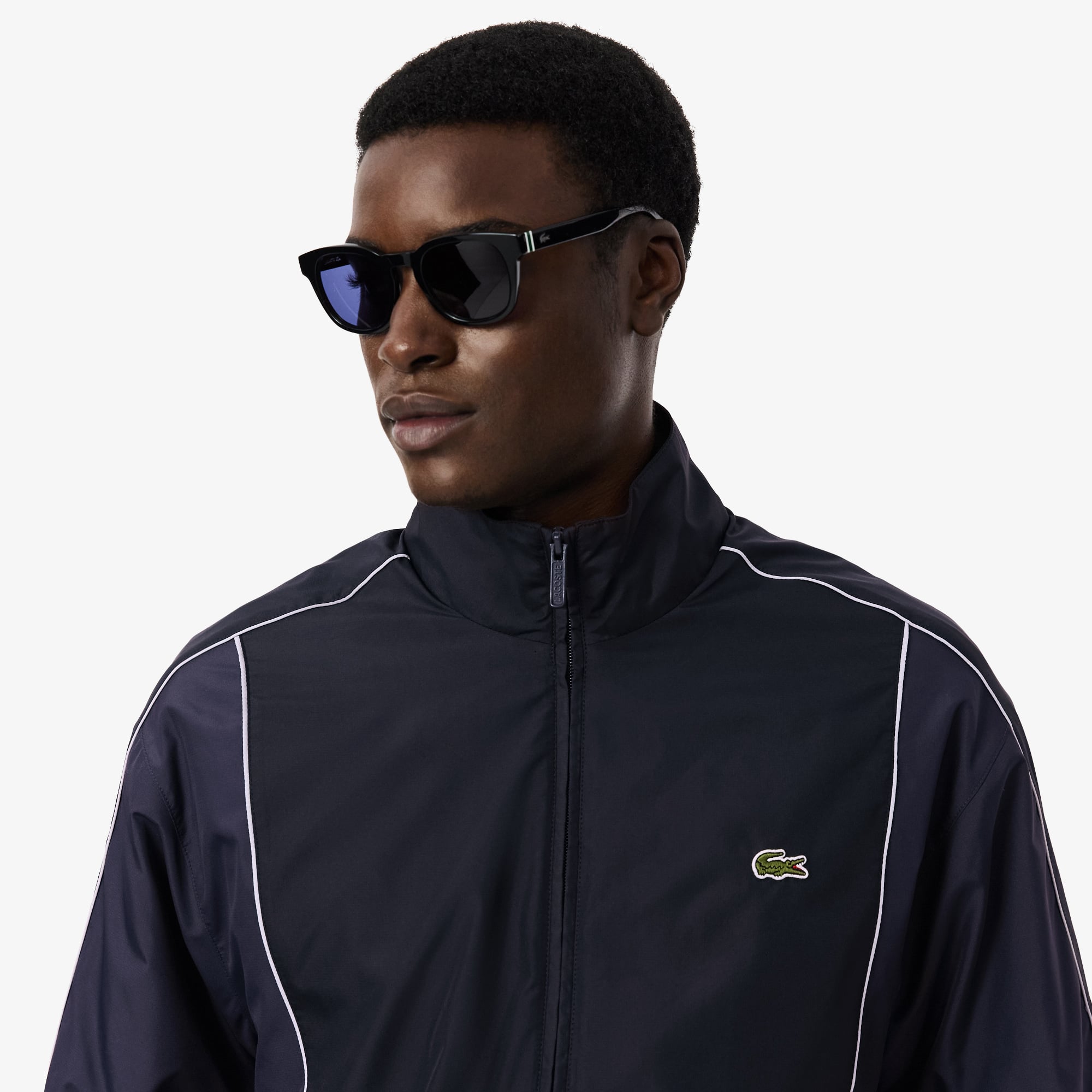 Áo Khoác Thể Thao Lacoste Nam Dáng Suông Chống Thấm Nước Có Họa Tiết Color-Block