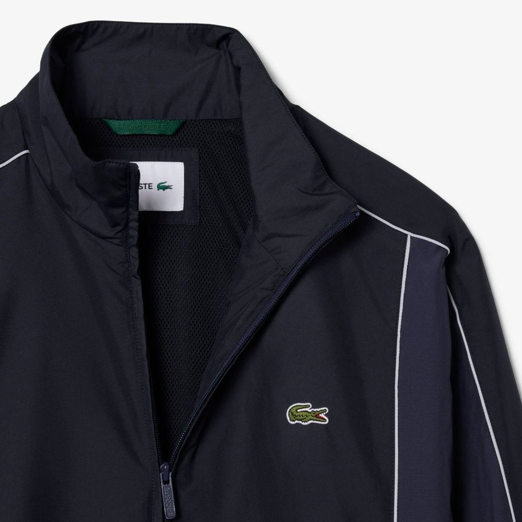 Áo Khoác Thể Thao Lacoste Nam Dáng Suông Chống Thấm Nước Có Họa Tiết Color-Block