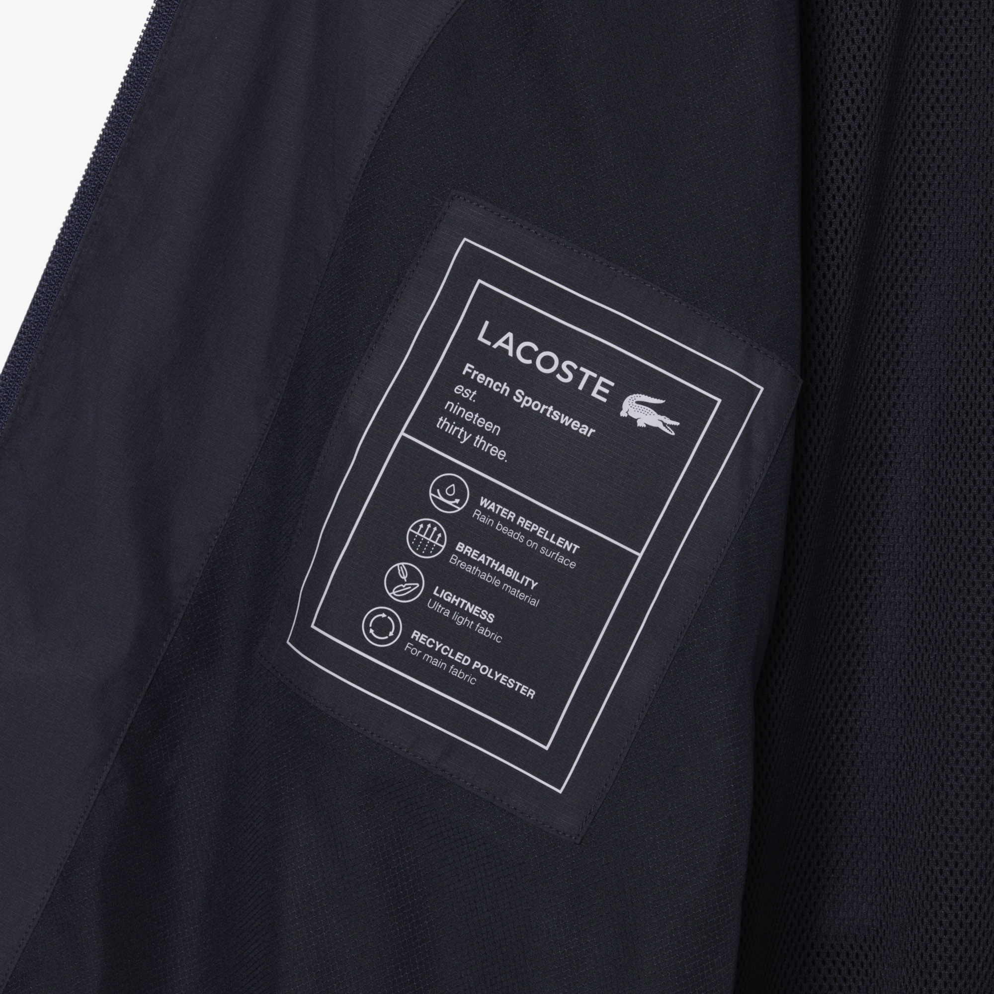 Áo Khoác Thể Thao Lacoste Nam Dáng Suông Chống Thấm Nước Có Họa Tiết Color-Block