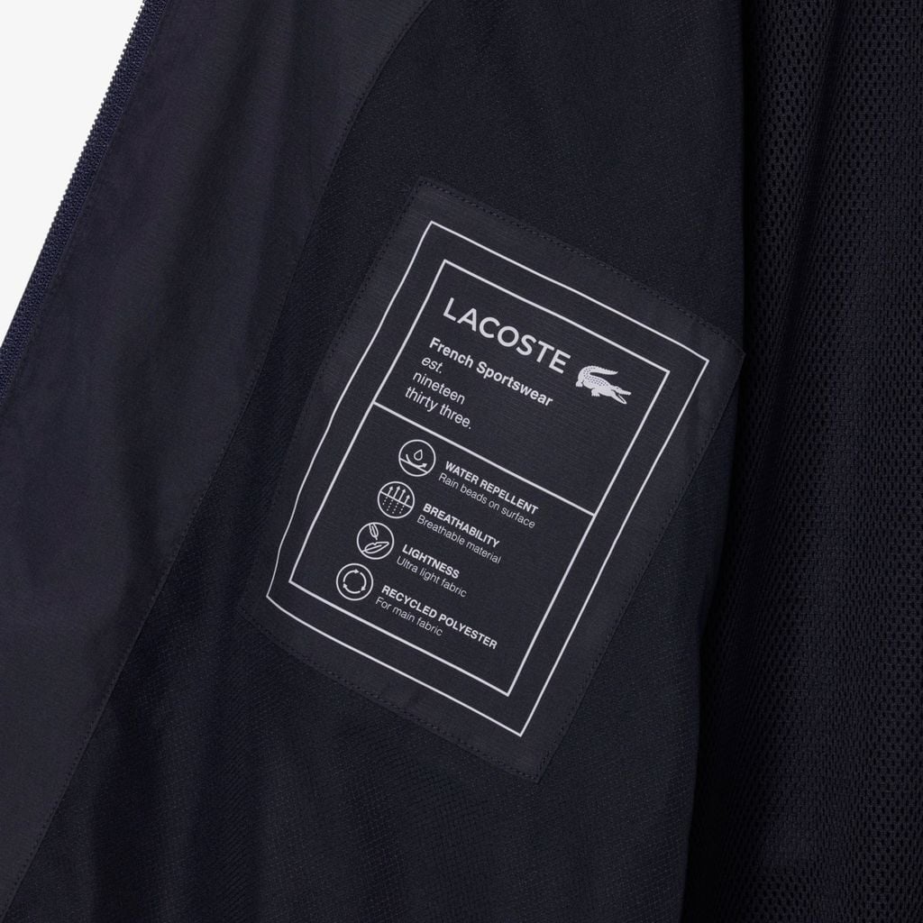 Áo Khoác Thể Thao Lacoste Nam Dáng Suông Chống Thấm Nước Có Họa Tiết Color-Block