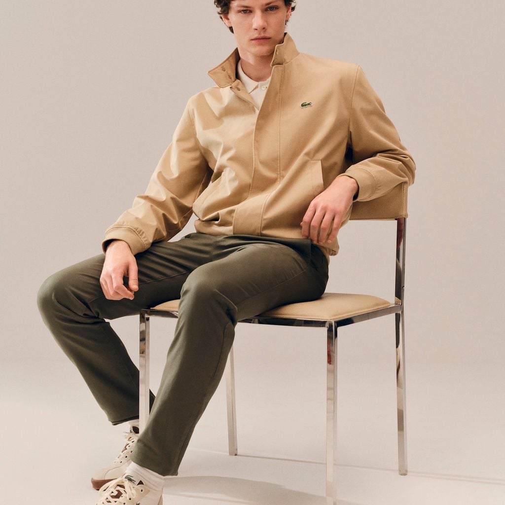 Áo Khoác Lacoste Nam Harrington Chất Liệu Twill Chống Thấm Nước