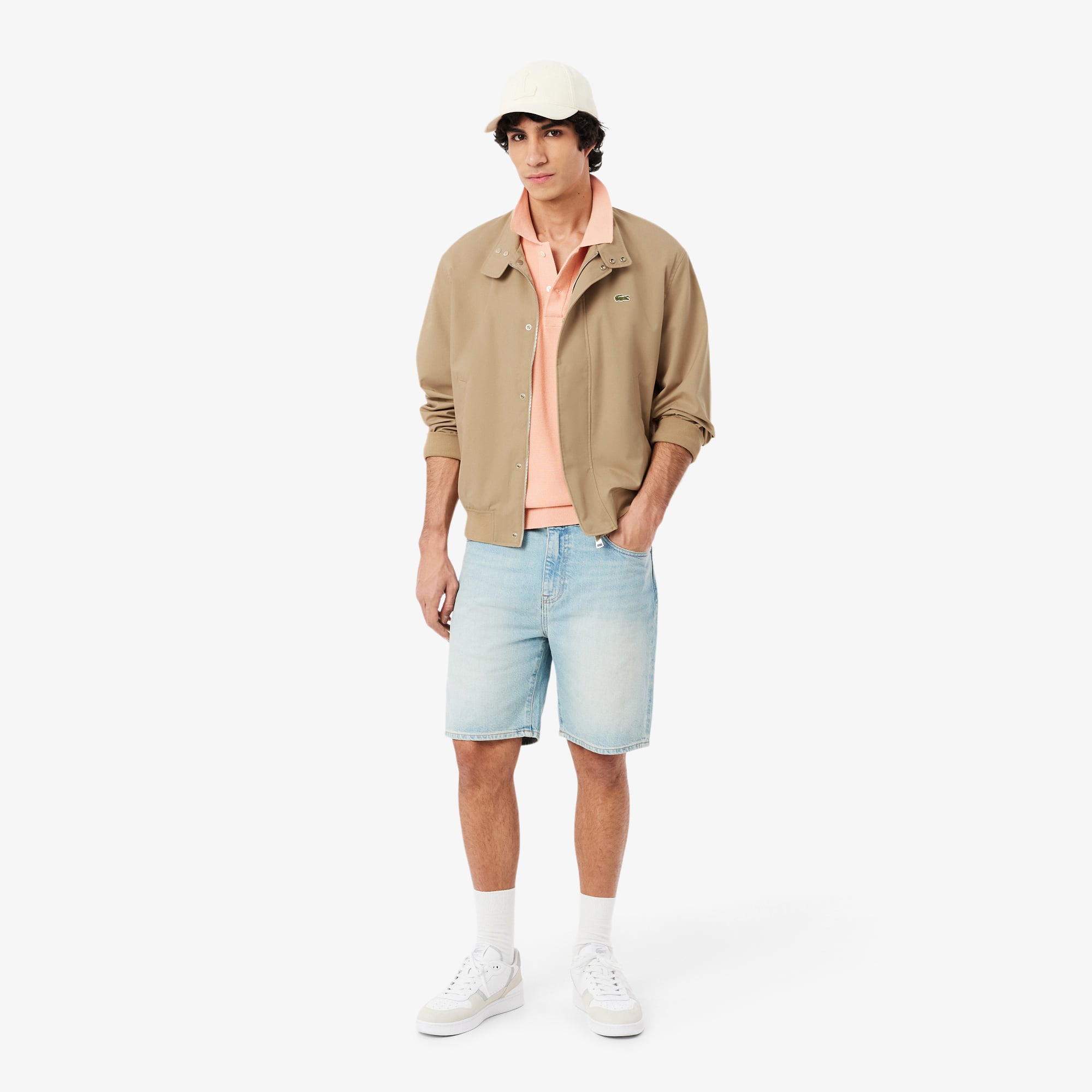 Áo Khoác Lacoste Nam Harrington Chất Liệu Twill Chống Thấm Nước