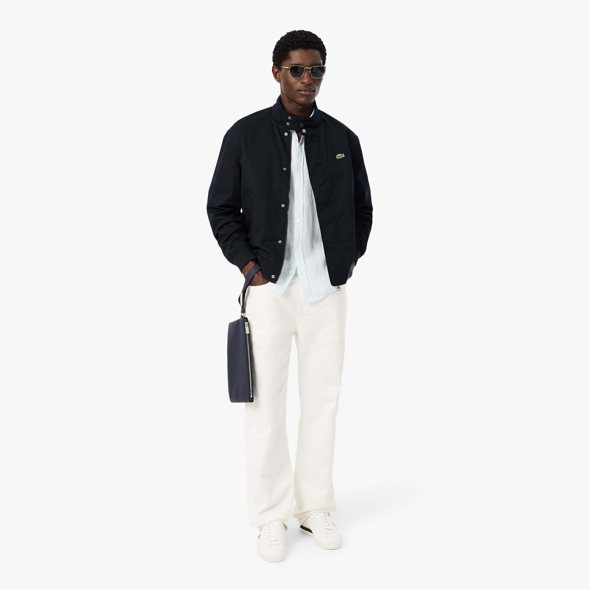 Áo Khoác Lacoste Nam Harrington Chất Liệu Twill Chống Thấm Nước