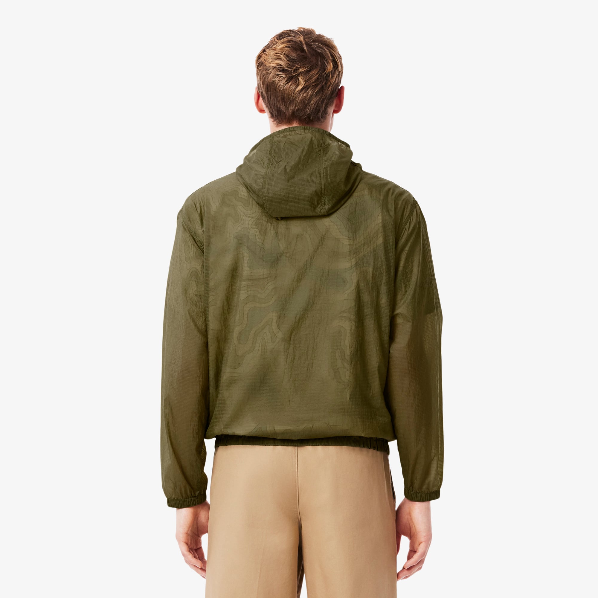 Áo Khoác Có Mũ Lacoste Nam Chất Liệu Nhẹ, Chống Nước