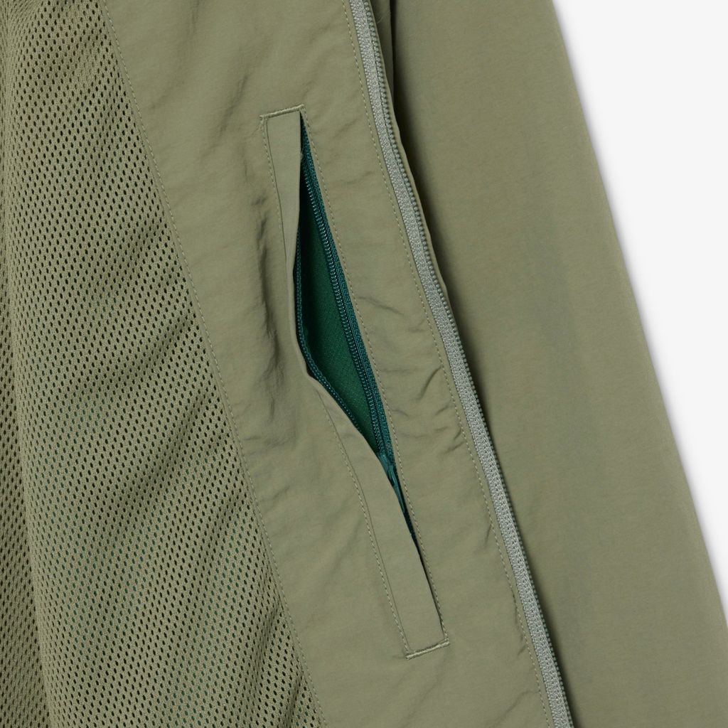 Áo Khoác Gió Lacoste Nam Chống Nước Chất Liệu Nylon