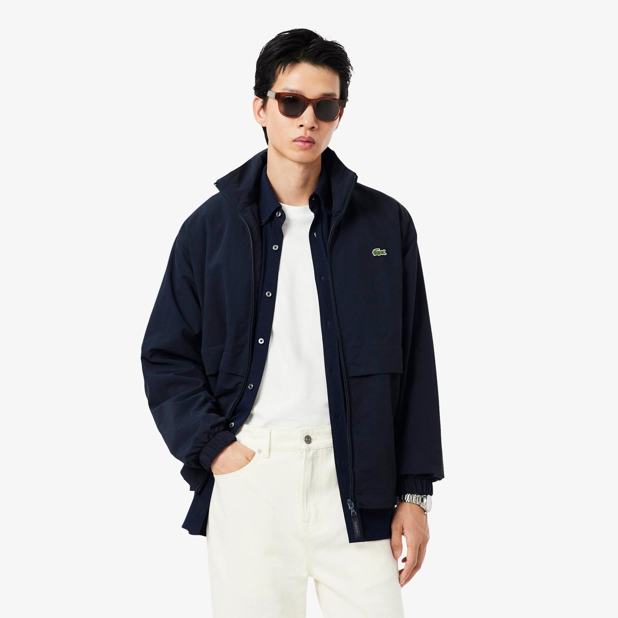 Áo Khoác Gió Lacoste Nam Chống Nước Chất Liệu Nylon