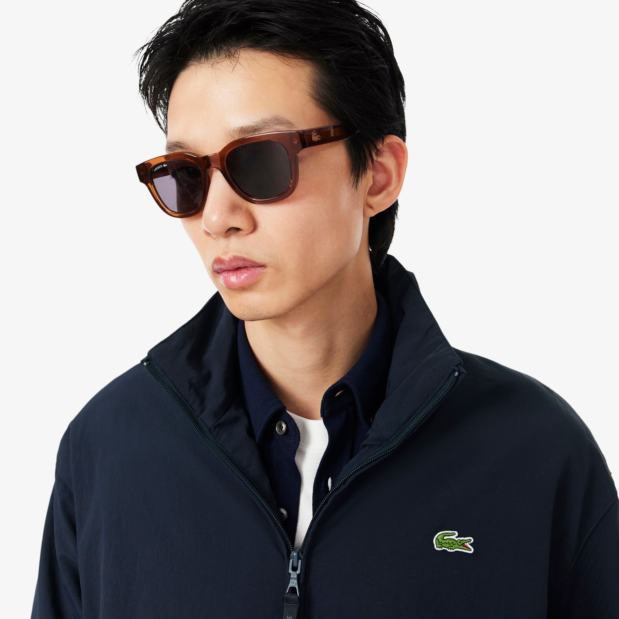 Áo Khoác Gió Lacoste Nam Chống Nước Chất Liệu Nylon