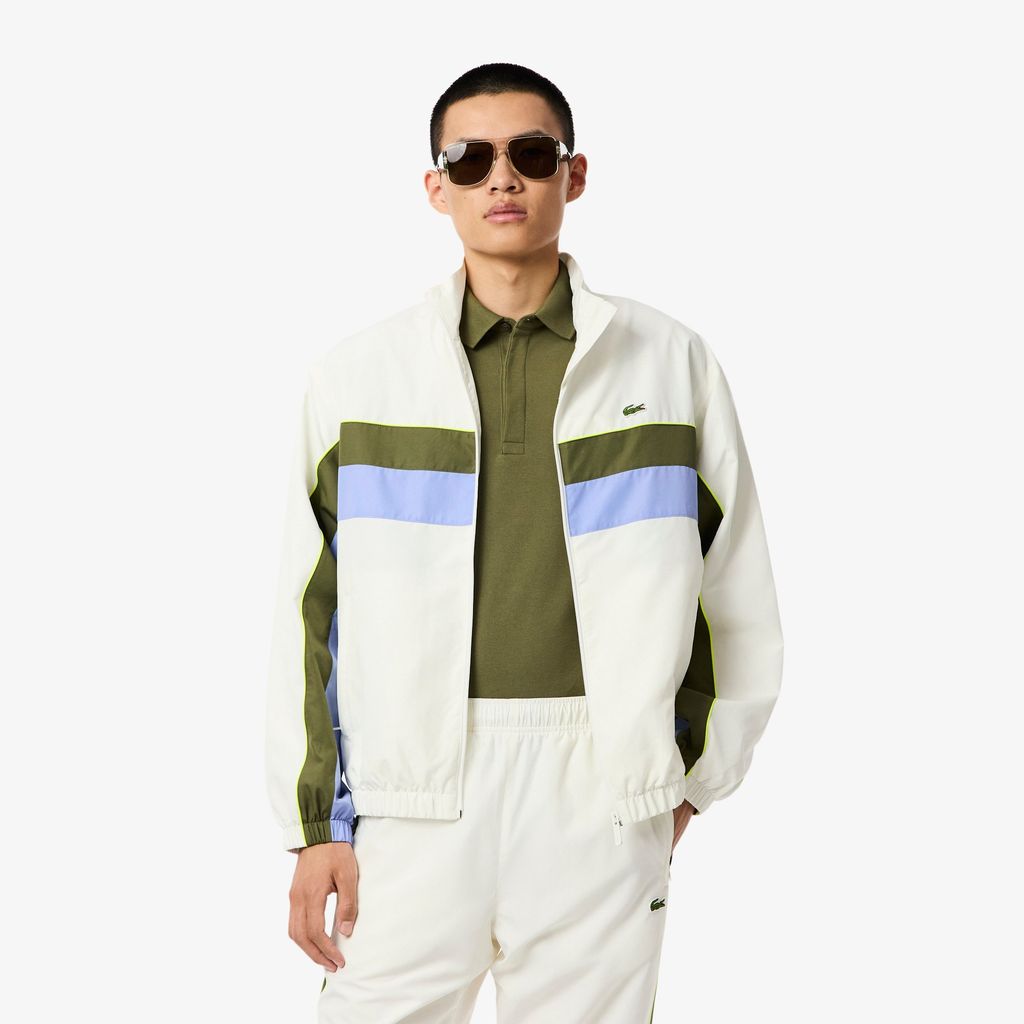 Áo Khoác Thể Thao Lacoste Nam Chống Thấm Nước Họa Tiết Color-Block
