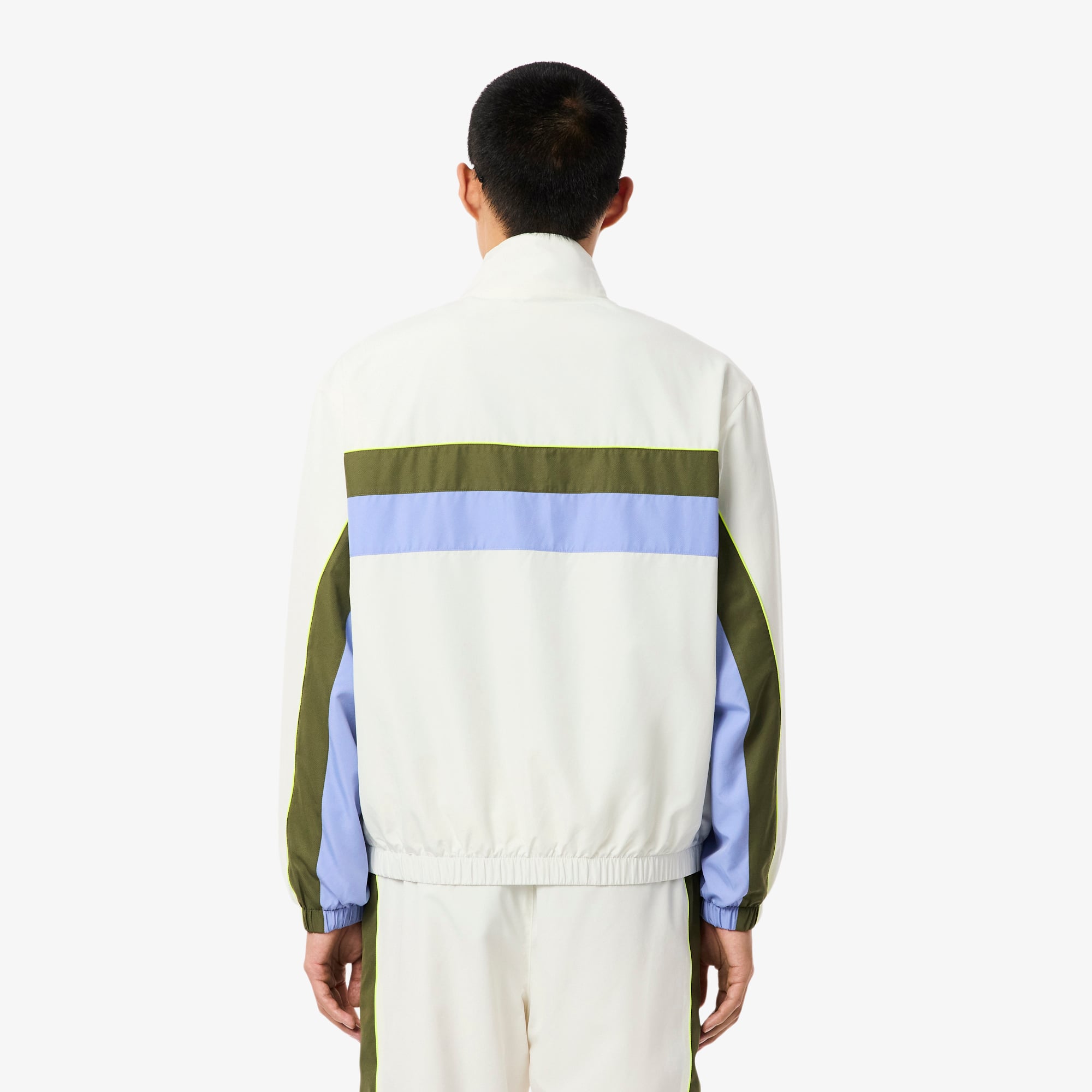 Áo Khoác Thể Thao Lacoste Nam Chống Thấm Nước Họa Tiết Color-Block