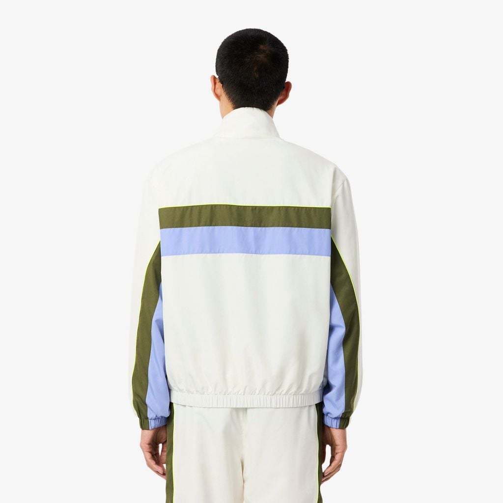 Áo Khoác Thể Thao Lacoste Nam Chống Thấm Nước Họa Tiết Color-Block
