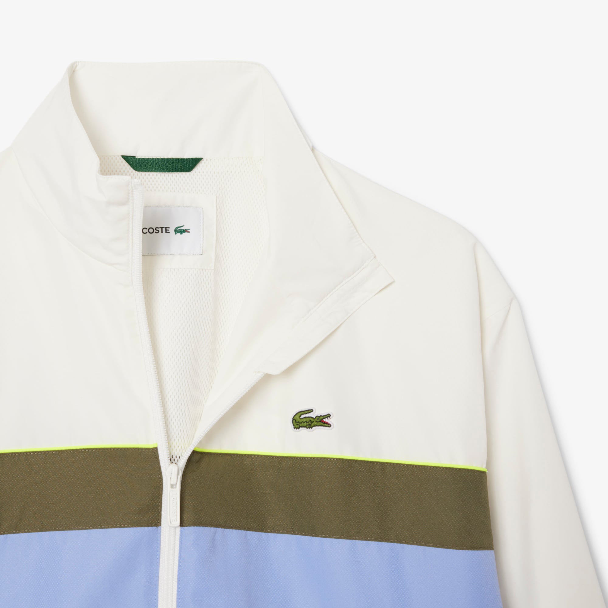 Áo Khoác Thể Thao Lacoste Nam Chống Thấm Nước Họa Tiết Color-Block