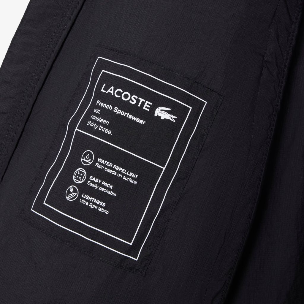 Áo Khoác Lacoste Nam Siêu Nhẹ Chống Thấm Nước Có Thể Gấp Gọn
