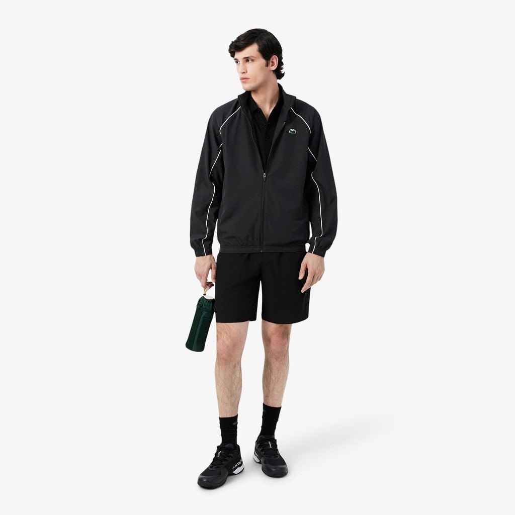 Áo Khoác Thể Thao Lacoste Nam Chống Nước Thiết Kế Nhấn Viền
