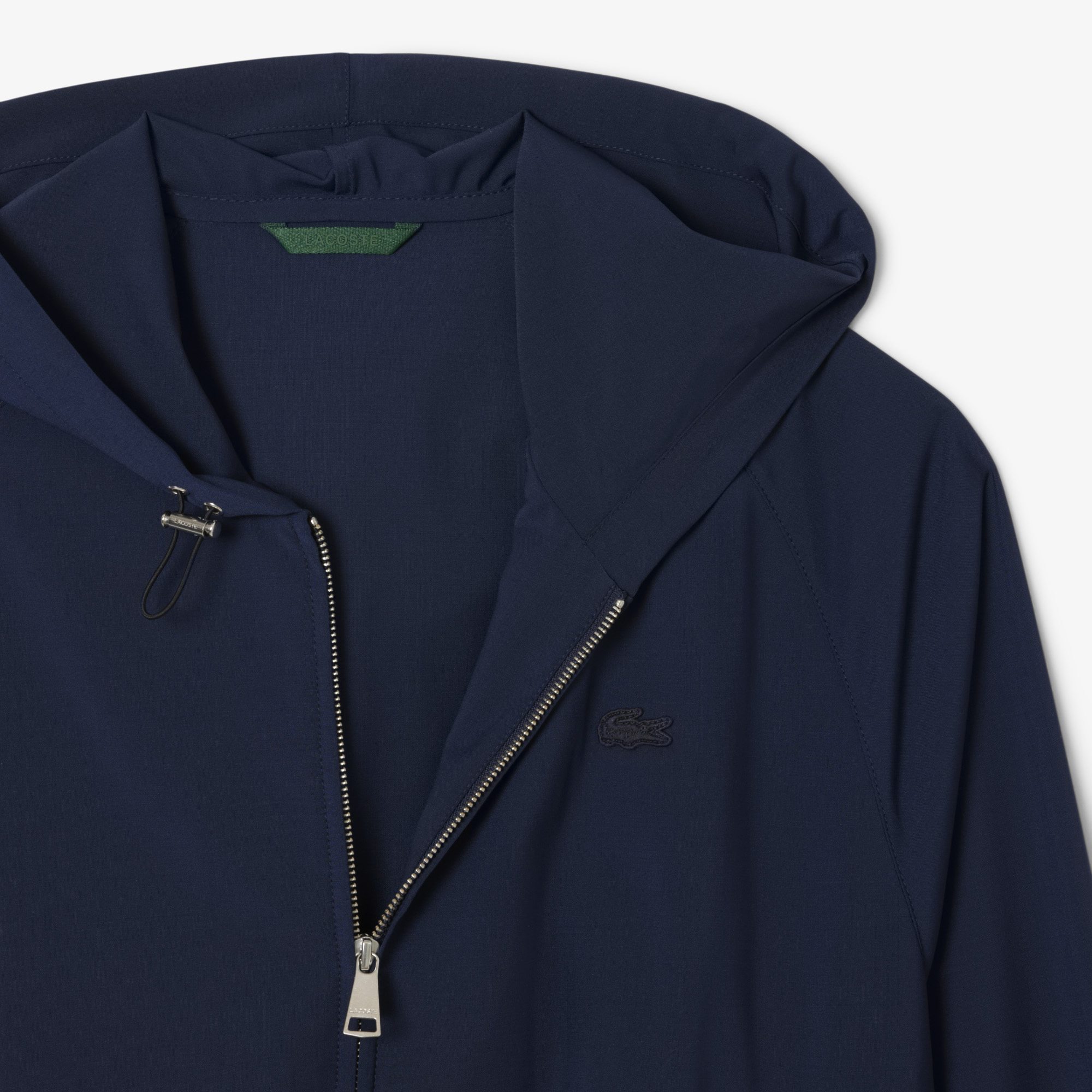 Áo Khoác Nỉ Len Lacoste Nam Có Mũ Trùm Đầu