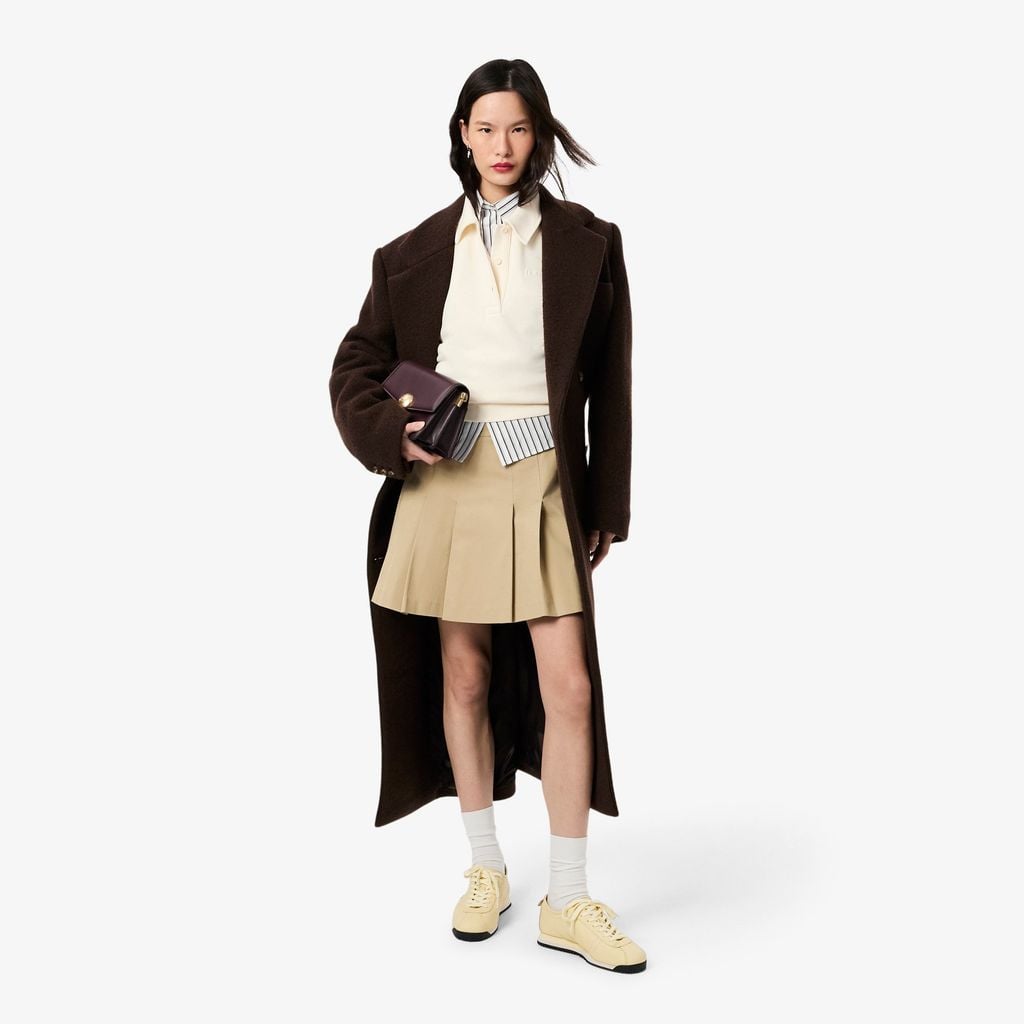 Áo Sơ Mi Lacoste Nữ Dáng Rộng Chất Liệu Cotton Poplin