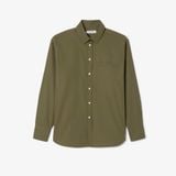 Áo Sơ Mi Lacoste Nữ Dáng Rộng Chất Liệu Cotton Poplin